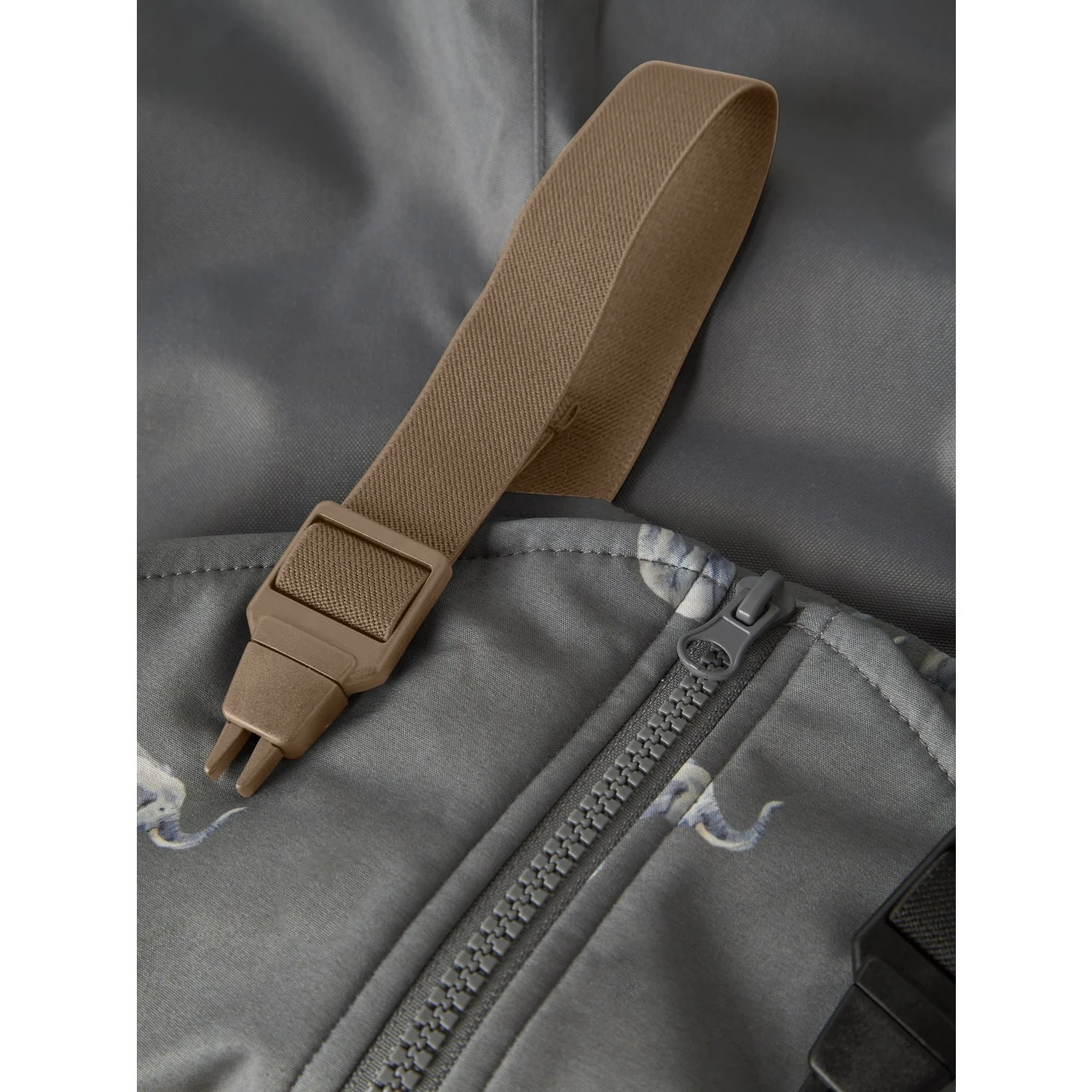 Name It Quiet Shade Elephant Nmmalfa08 Softshell Smækbukser AOP Fo - Image 3