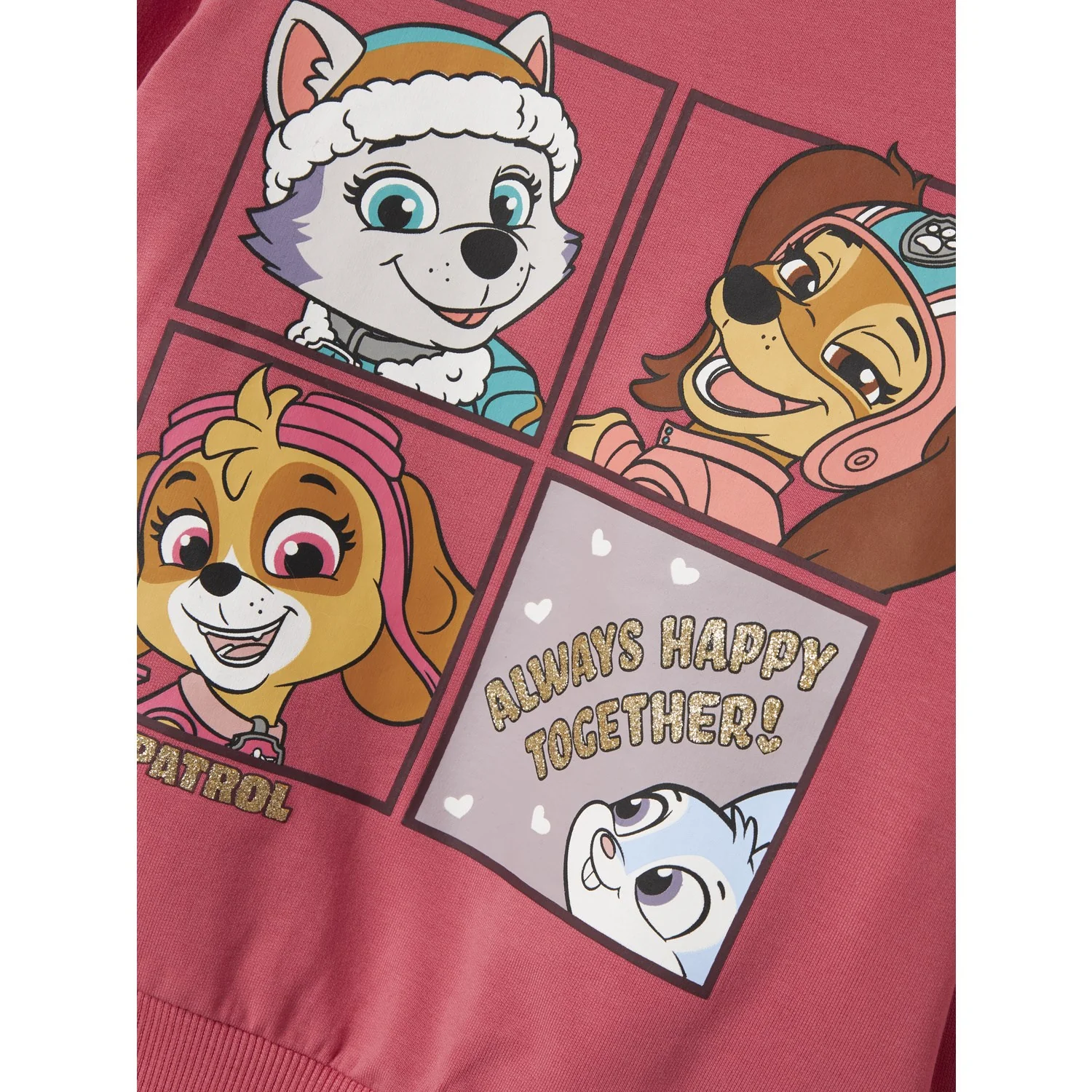 Name It Rapture Rose Nmfjose Paw Sweat Unb Cplg - Image 2