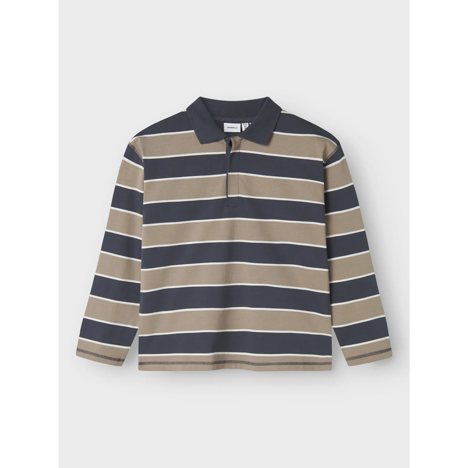 Name It Roasted Cashew Nkmollie Ls Rlx Polo Bf - Image 5