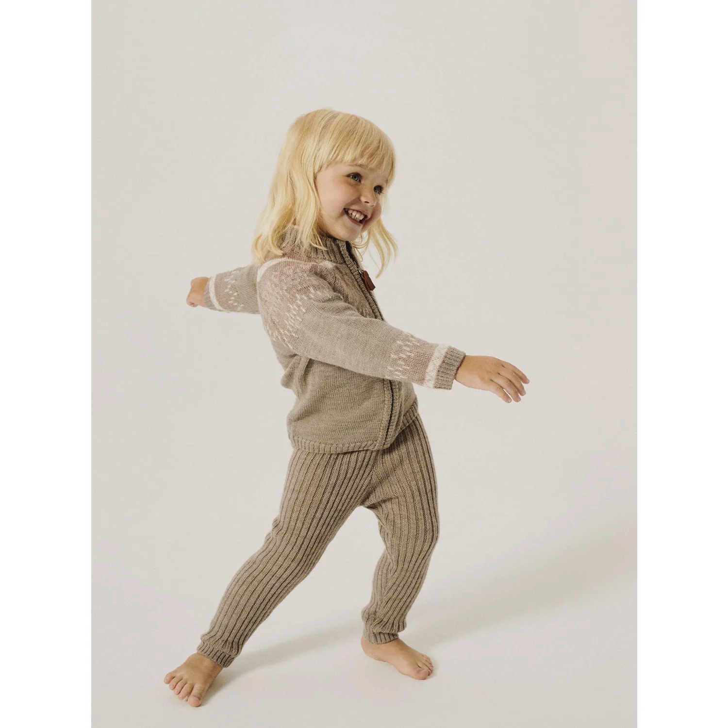 Name It Satellite Nmfwriss Uld Strik Leggings - Image 2