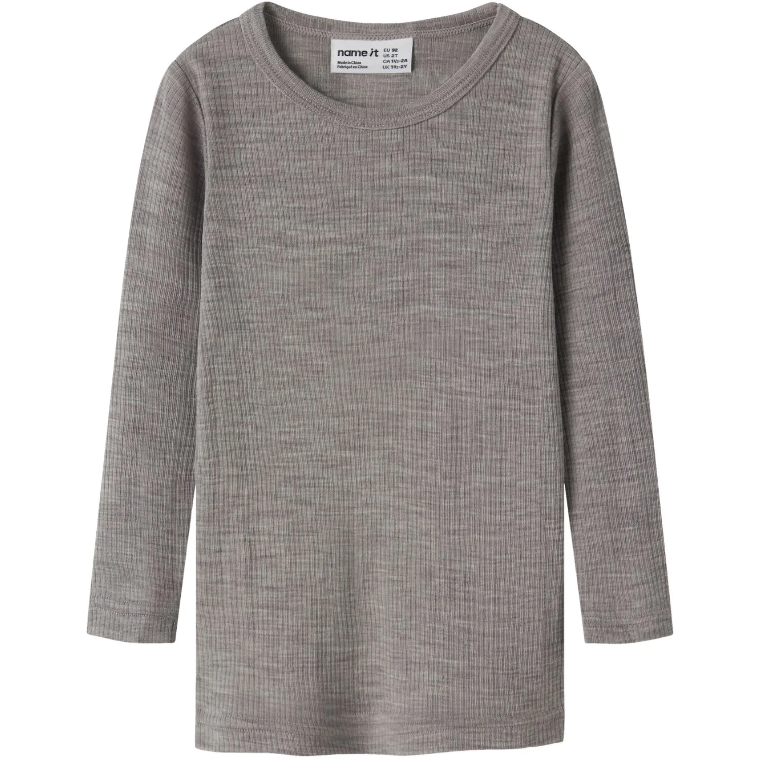 Name It Satellite Nmnwax Uld Rib Ls Top Noos