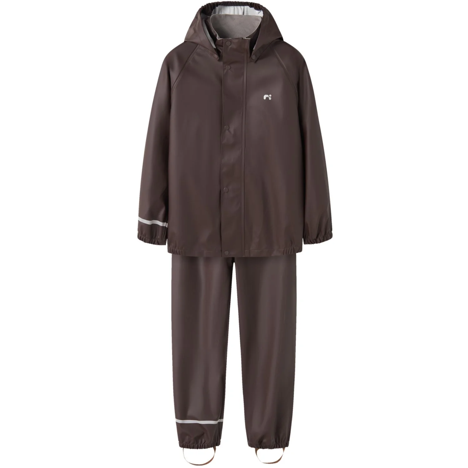 Name It Seal Brown Nkndry10 Rain Sæt Fo Noos