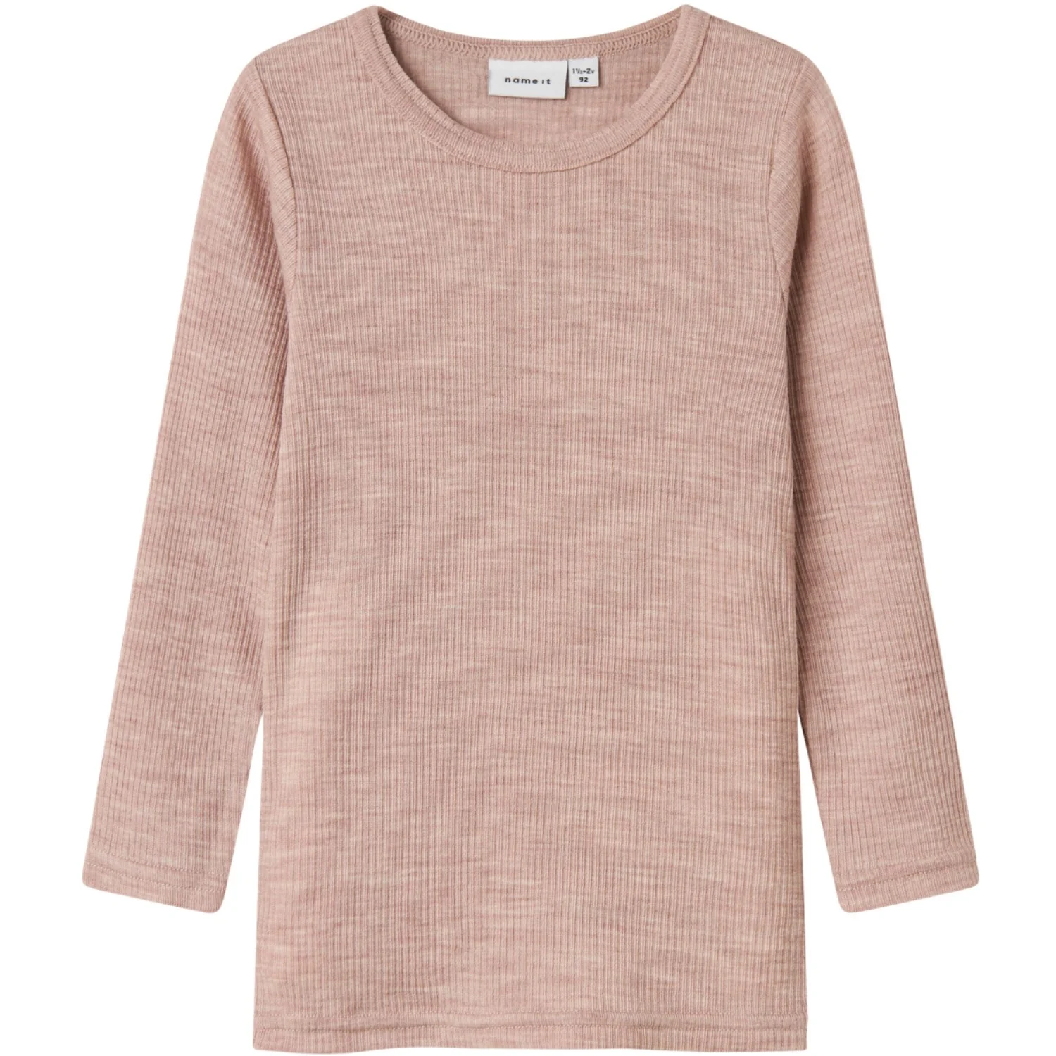Name It Shadow Gray Nmnwax Uld Rib Ls Top Noos