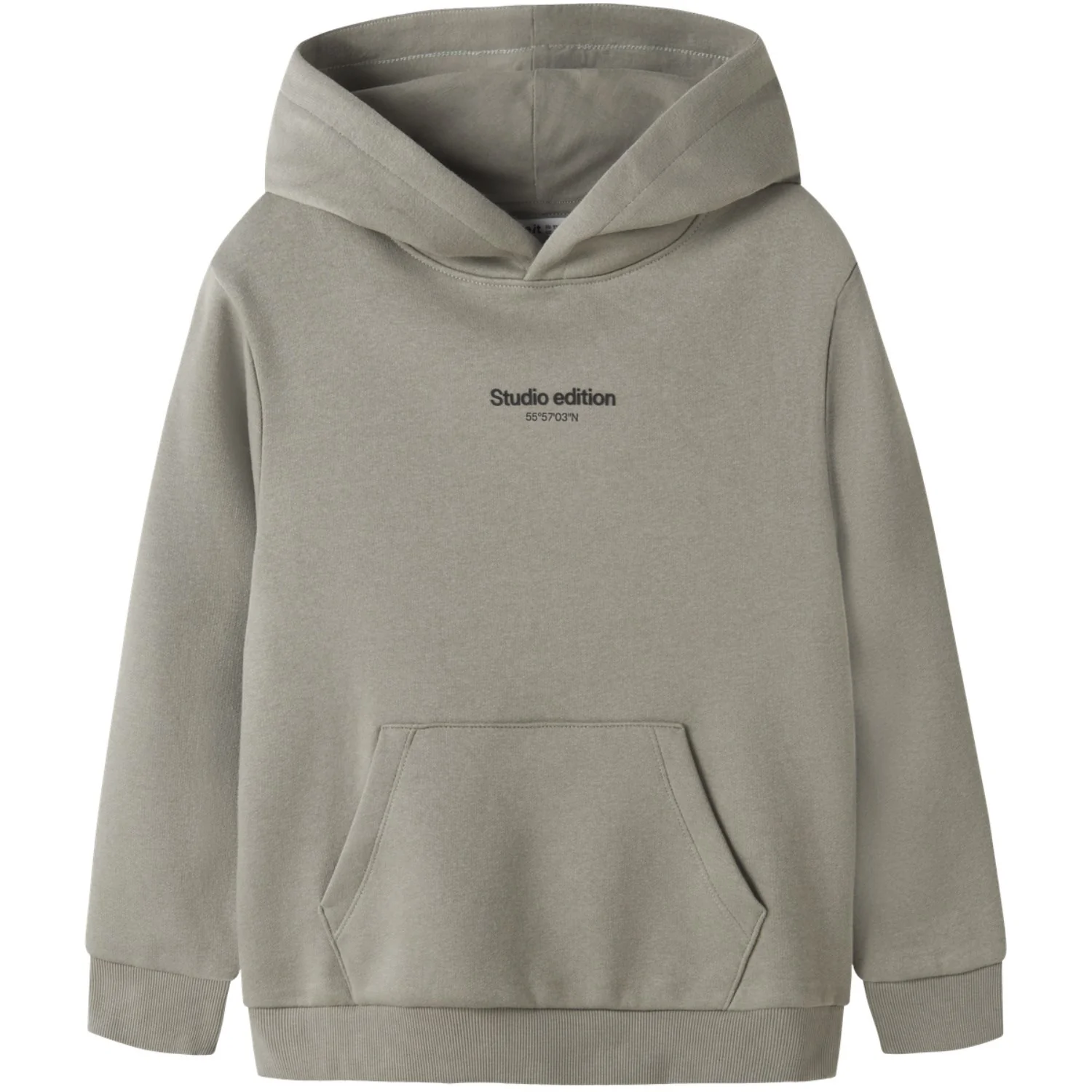 Name It Shadow Nkmbrody Ls Nreg Sweat Wh Bru Noos