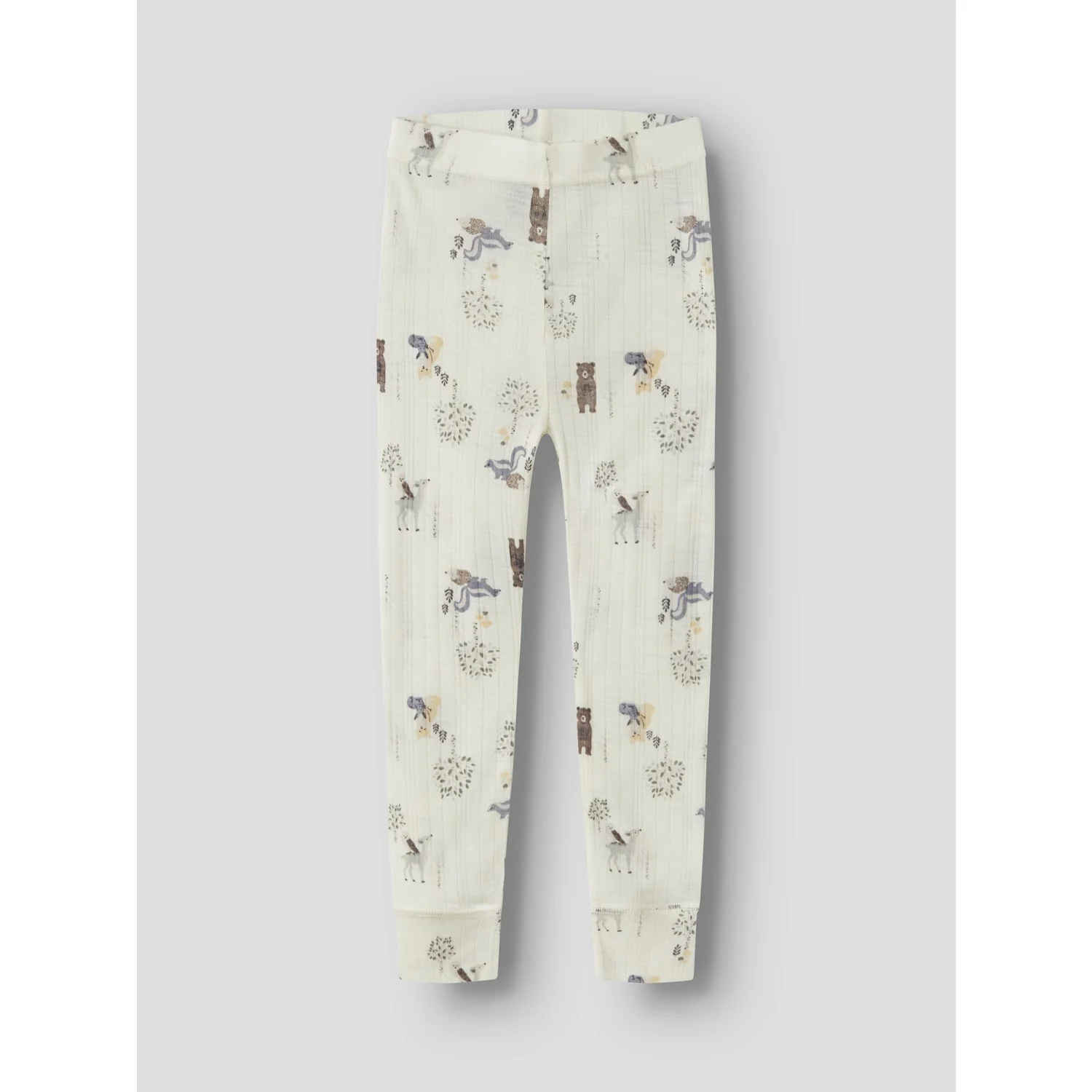 Name It Snow White Forest Animals Nmmwang Uld Needle Longjohn Noos - Image 5