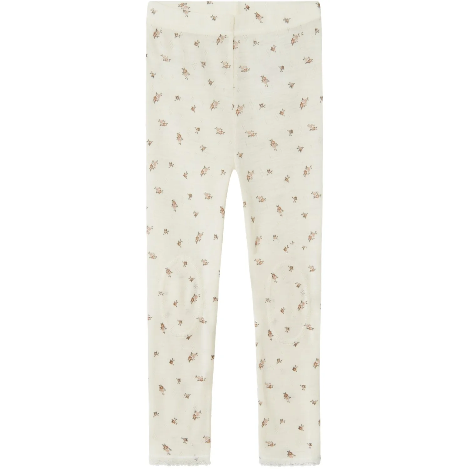 Name It Snow White Small Flowers Nmfwang Uld Needle Leggings Noos