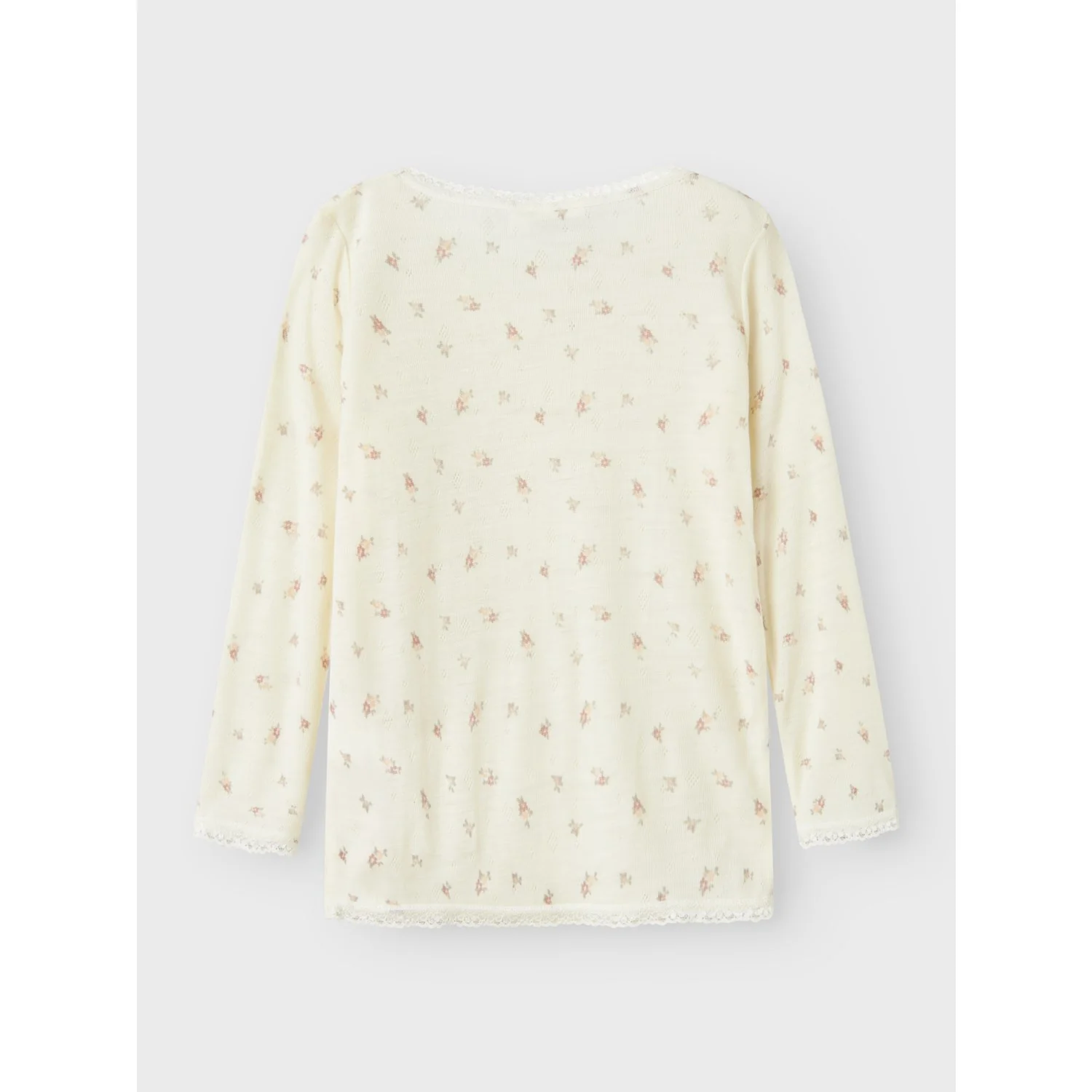 Name It Snow White Small Flowers Nmfwang Uld Needle Ls Top Noos - Image 5