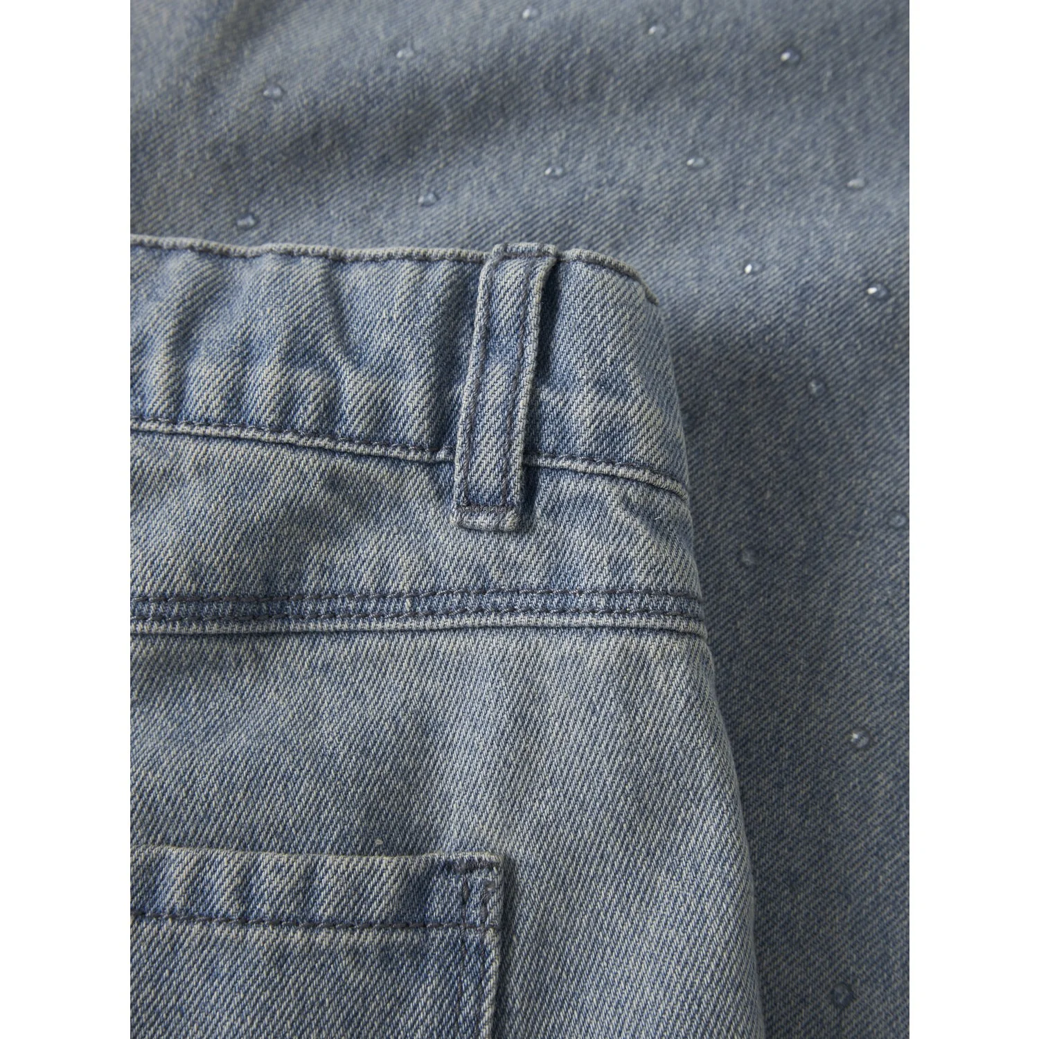 Name It Special Blue Grey Denim Nkfrose Wide Rain Jeans 4577-Im - Image 5