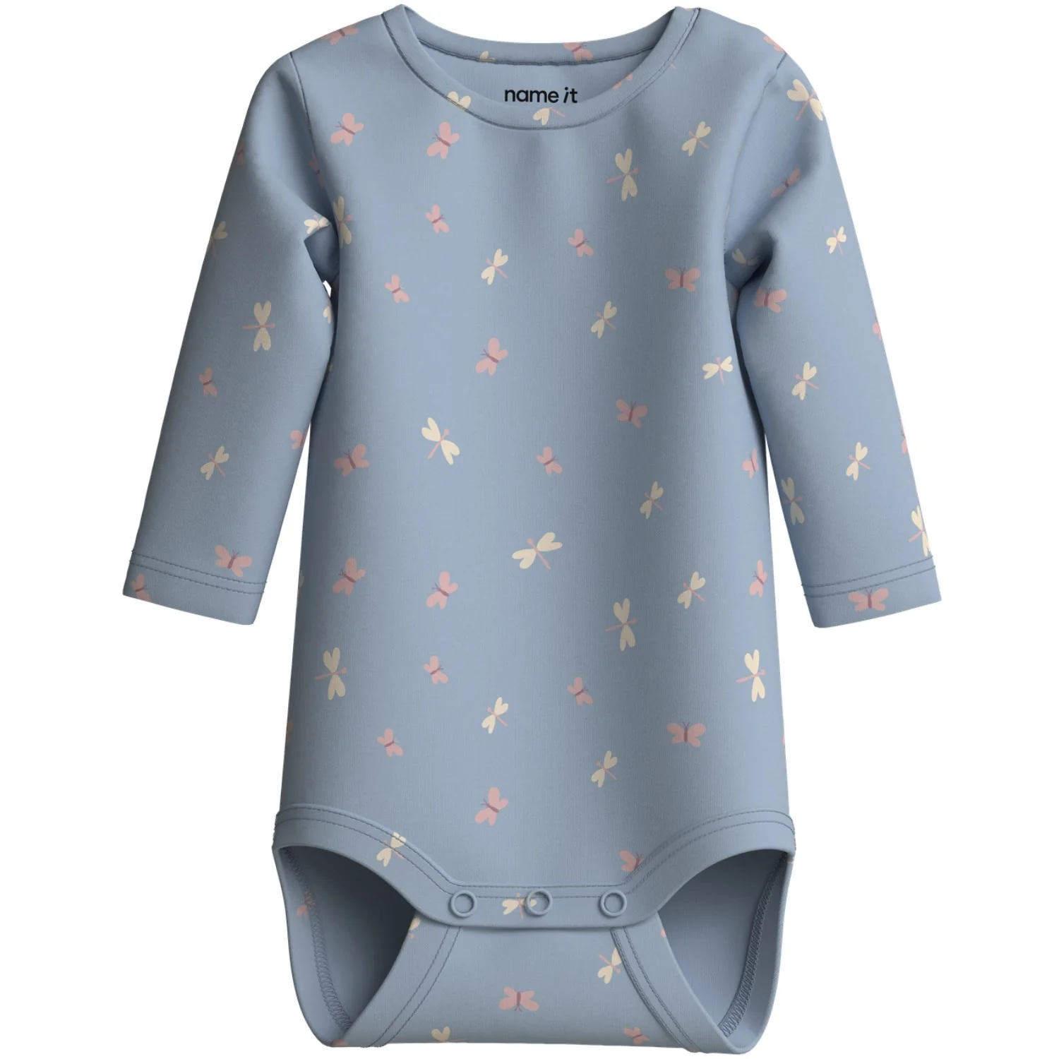 Name It Subdued Blue Butterflies Nbfvandora Ls Body Box - Image 2