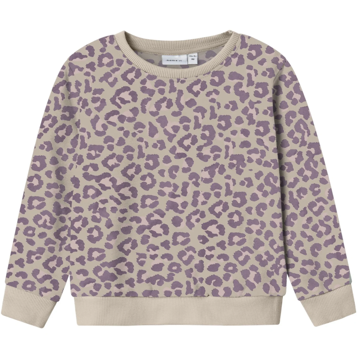 Name It Summer Sand Leo Nmfdavina Ls Sweat Fleece Bru Noos