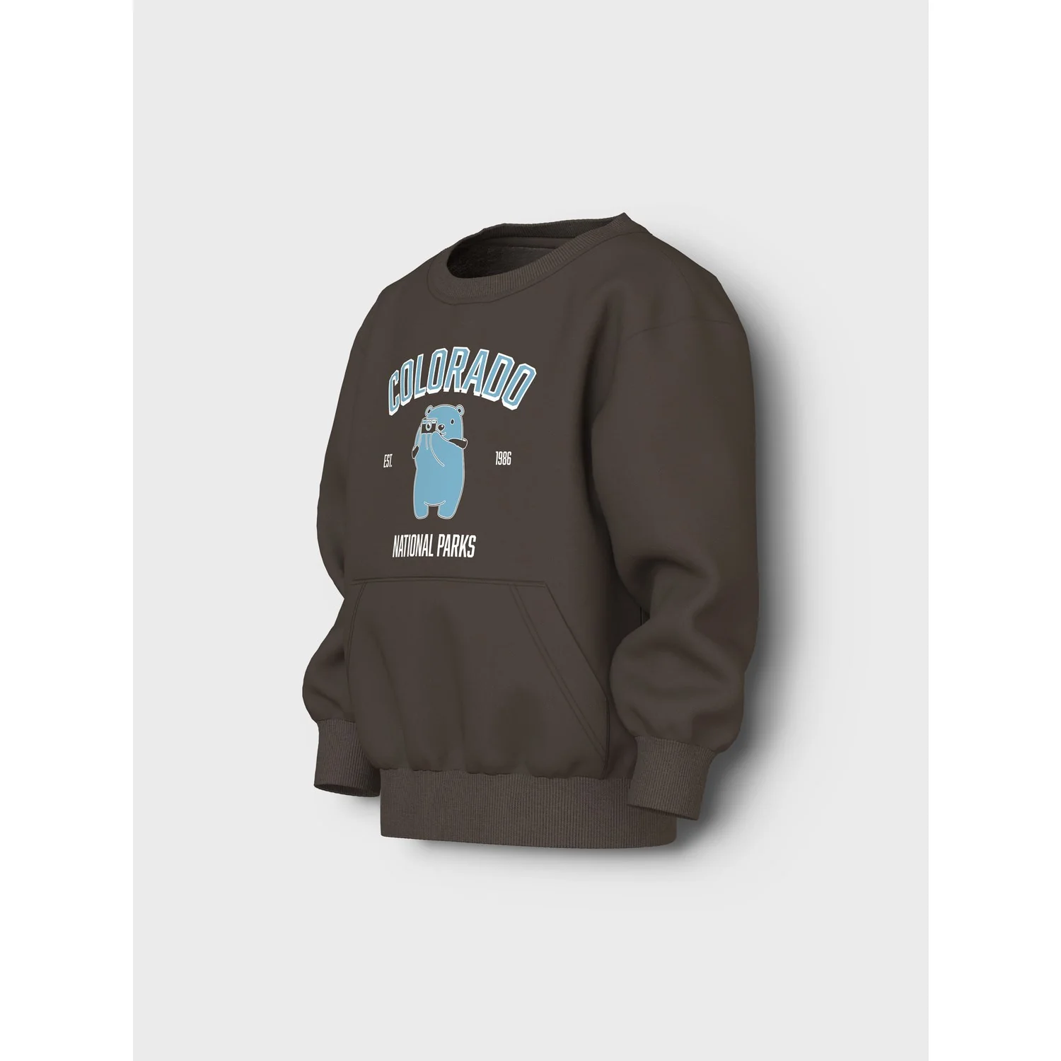 Name It Turkish Coffee Colorado Nmmvoder Ls Nreg Sweat Box Unb - Image 2