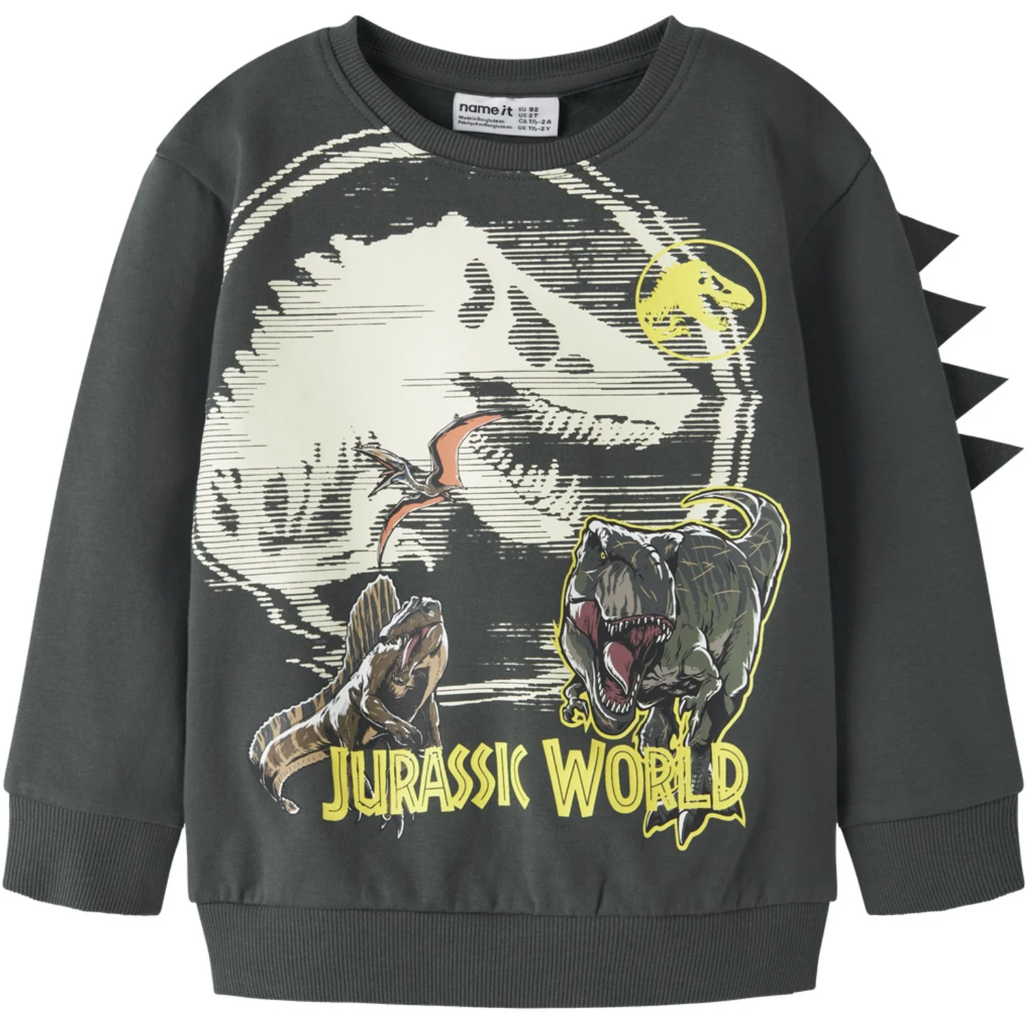 Name It Urban Chic Nmmjal Jurassic Nreg Sweat Bru Noos Sky