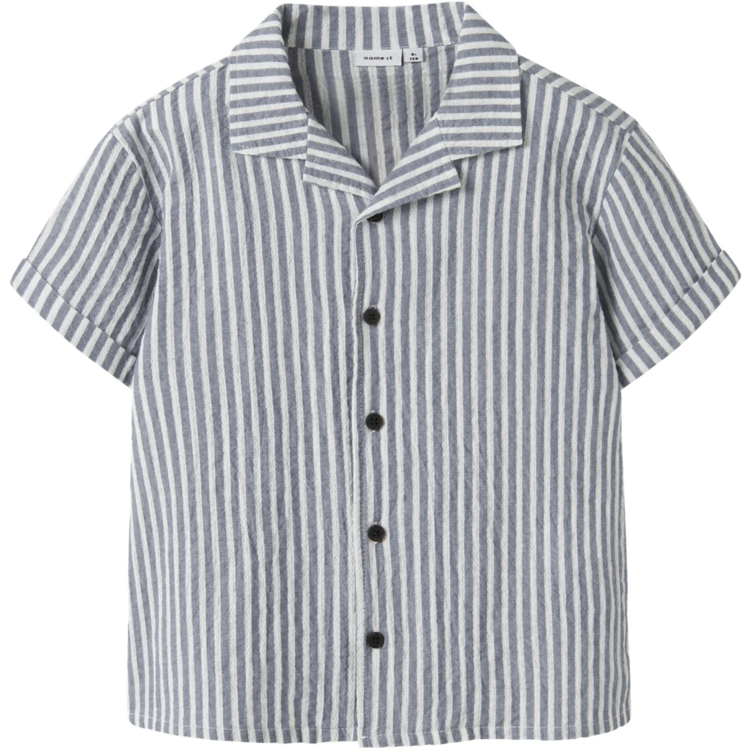 Name It Vintage Indigo Cloud Dancer Nkmfedenis Ss Nreg Skjorte