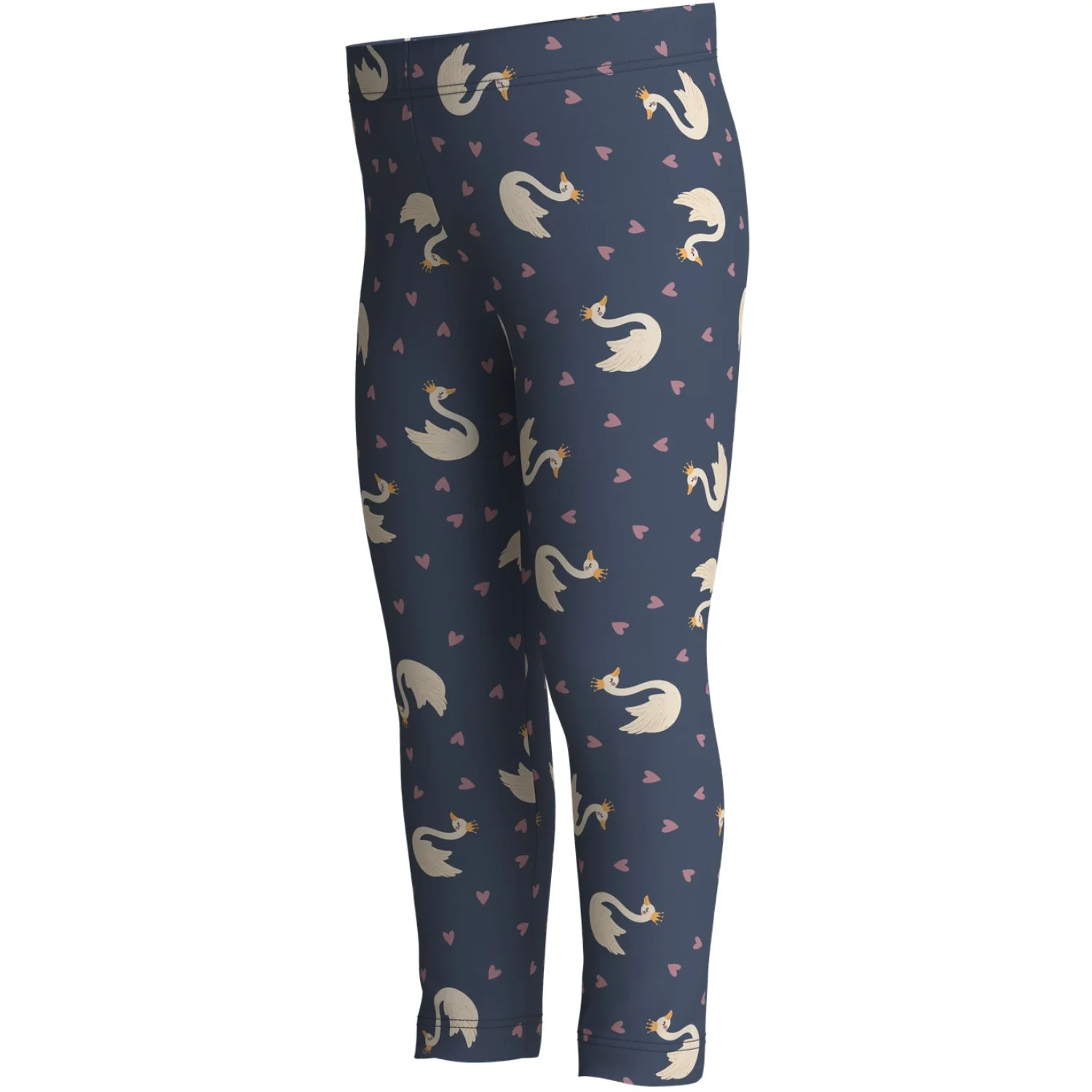 Name It Vintage Indigo Swan Princess Nmfvivian Aop Leggings - Image 2