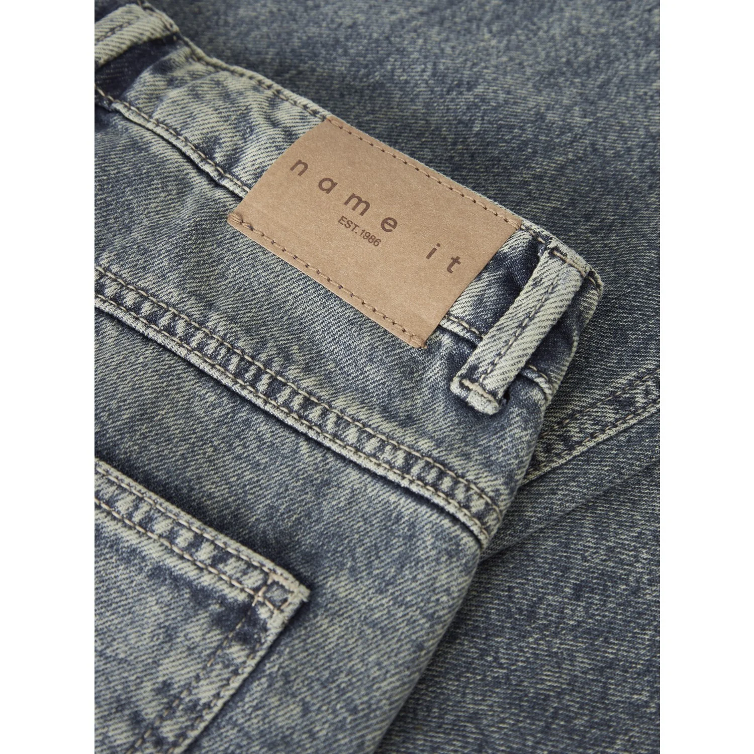 Name It Vintage Medium Blue Denim Nkfrose Wide Hw Jeans Destr 1411-Be Noos - Image 3