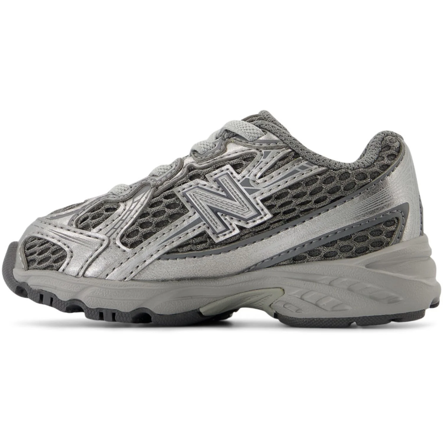 New Balance Harbor Grey 740 Kids Bungee Lace - Image 4