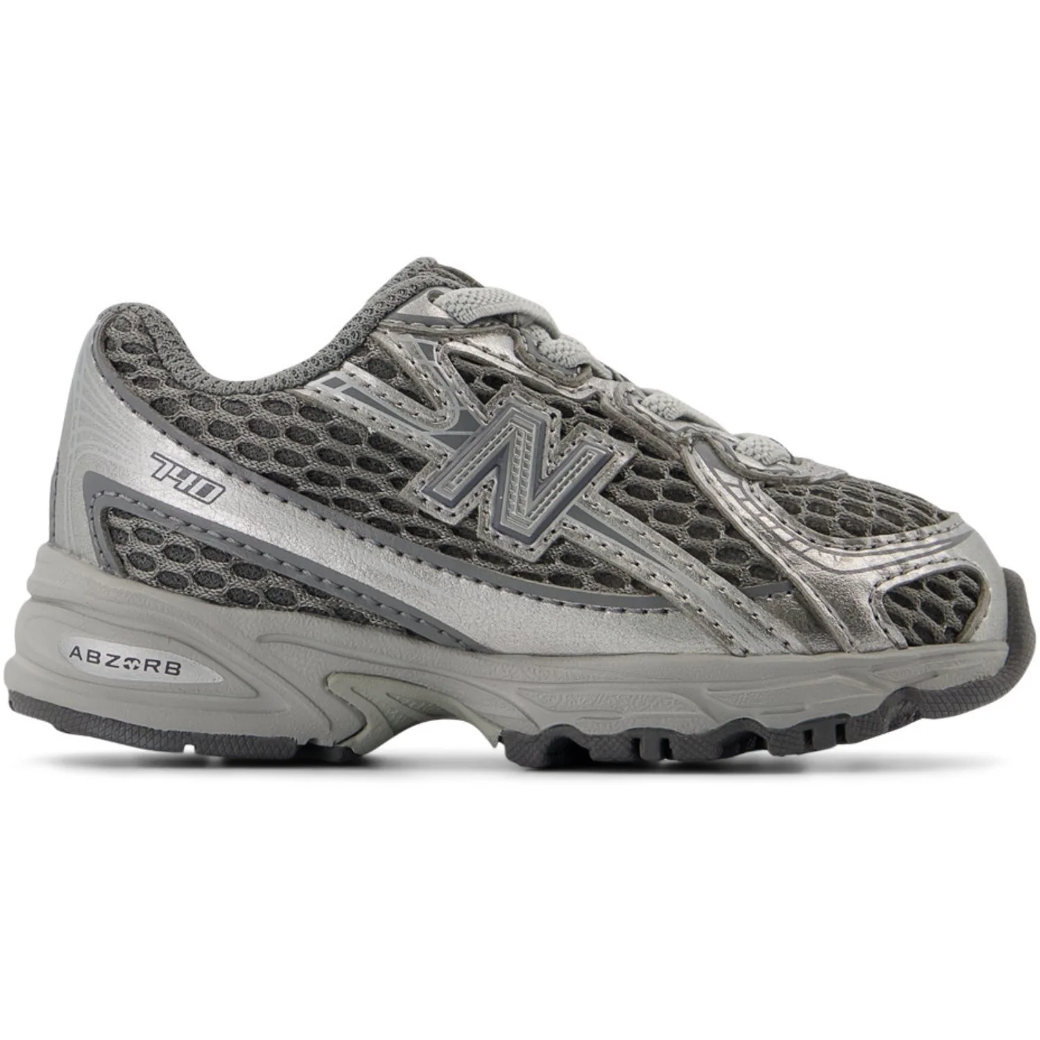 New Balance Harbor Grey 740 Kids Bungee Lace - Image 6