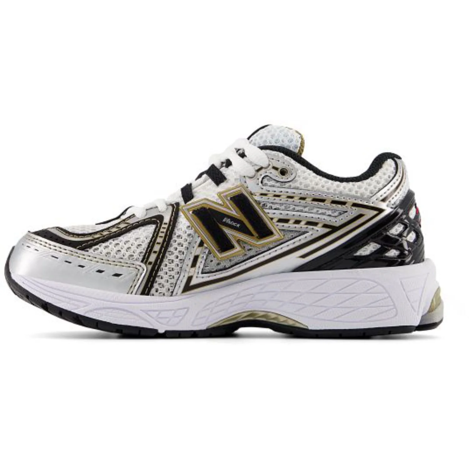 New Balance Silver Metallic 1906 Kids Lace - Image 2