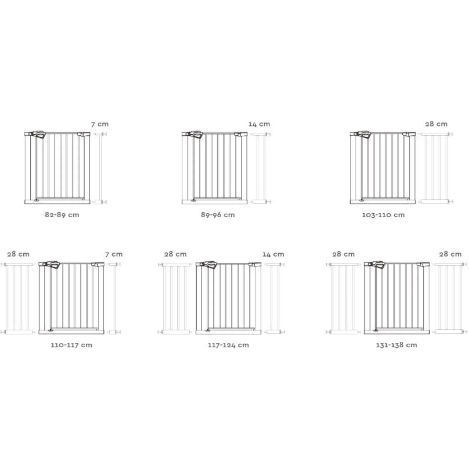 Nordbaby White Gate Extension GIA - Image 3