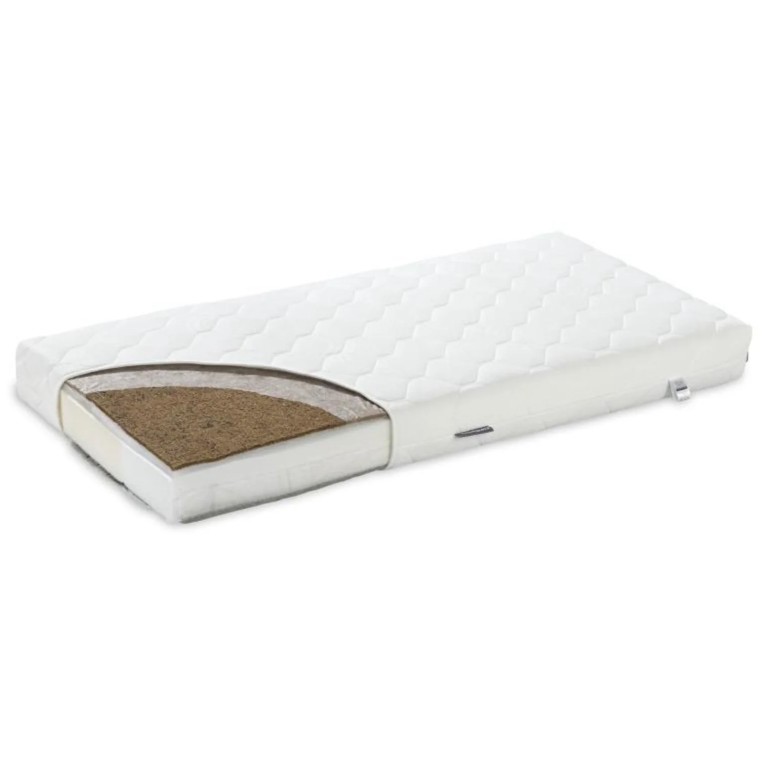 Nordbaby White PREMIUM 2-sidet Kokosnød og Boghvede Madras - Image 3