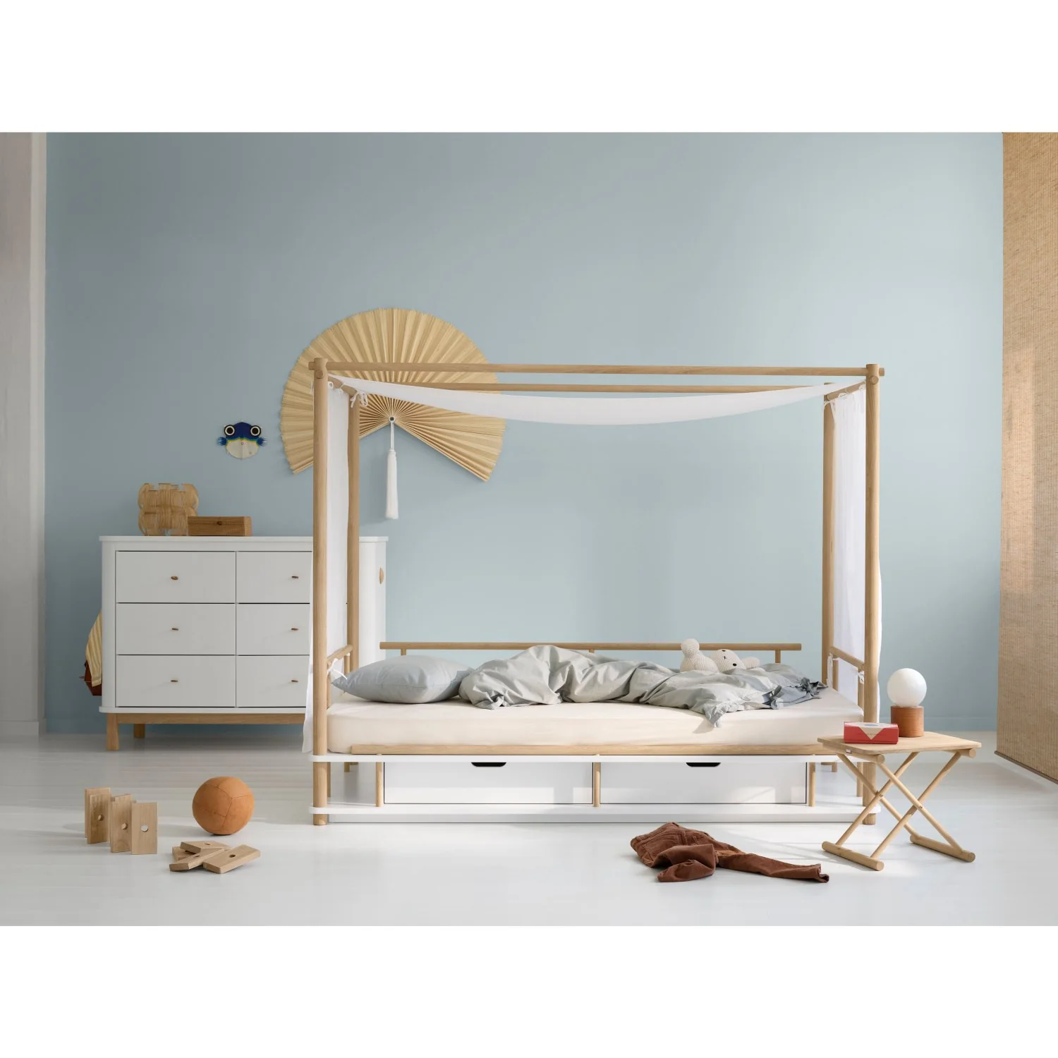Oliver Furniture Camp Himmelseng 90x180 Cm White/Oak - Image 7