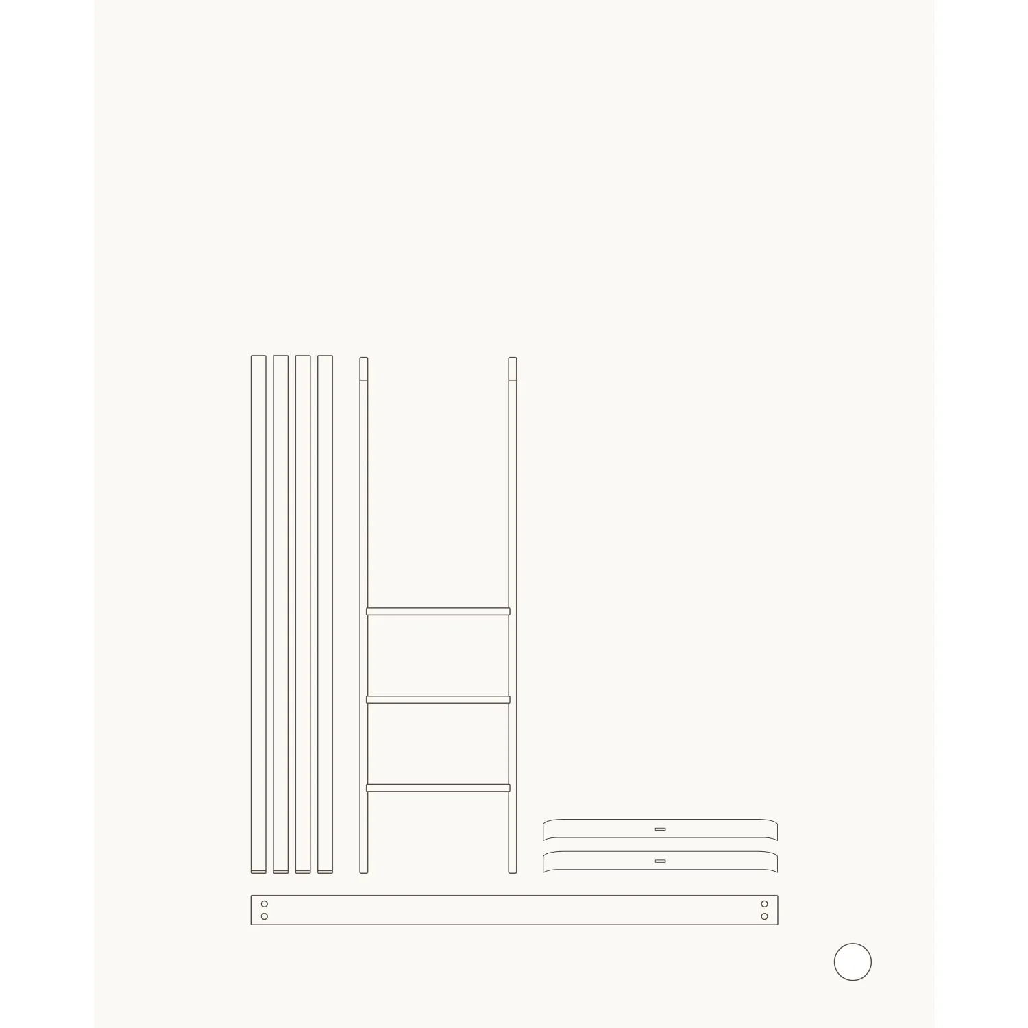 Oliver Furniture Ombygningskit Wood Mini+ Tremmeseng Inkl. Junior Kit Til Halvhøj Seng White