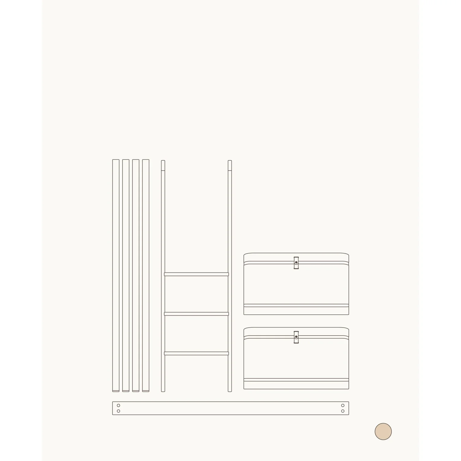 Oliver Furniture Ombygningskit Wood Mini+ Tremmeseng & Juniorseng Til Halvhøj Køjeseng Oak - Image 2