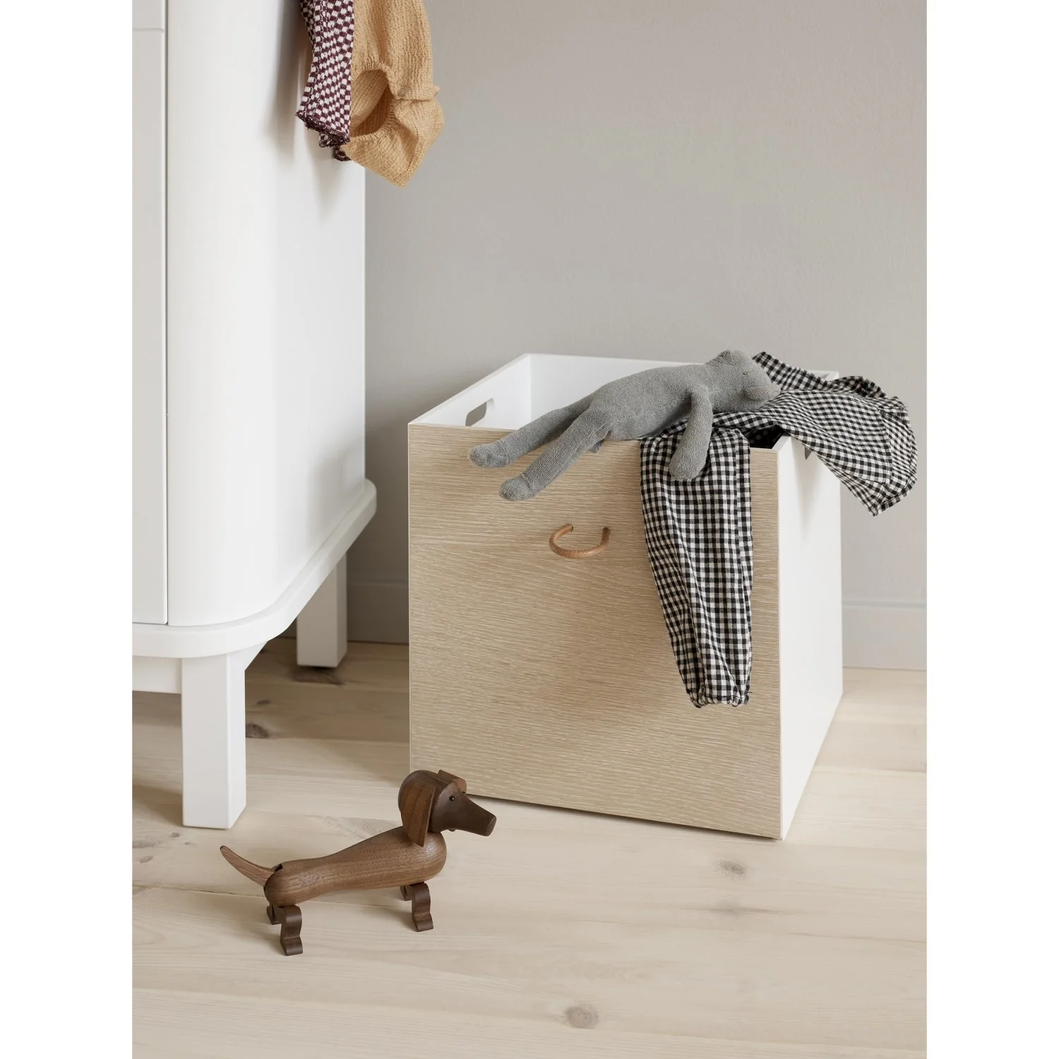 Oliver Furniture Wood Opbevaringskasser 2-Pak White/Oak - Image 8