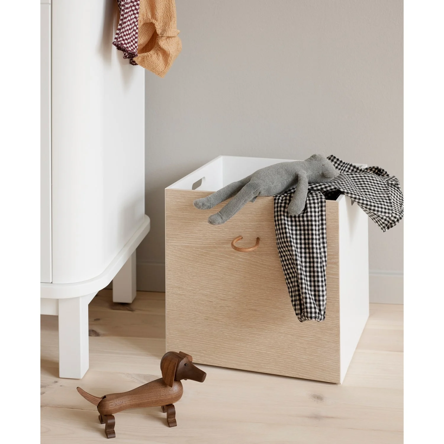 Oliver Furniture Wood Opbevaringskasser 2-Pak White/Oak - Image 9