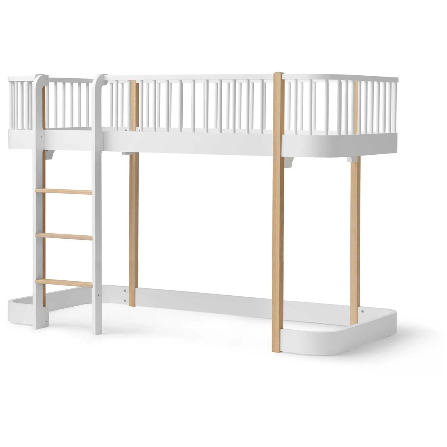 Oliver Furniture Wood Original Halvhøj Seng 138 Cm 90x200 Cm White/Oak - Image 3