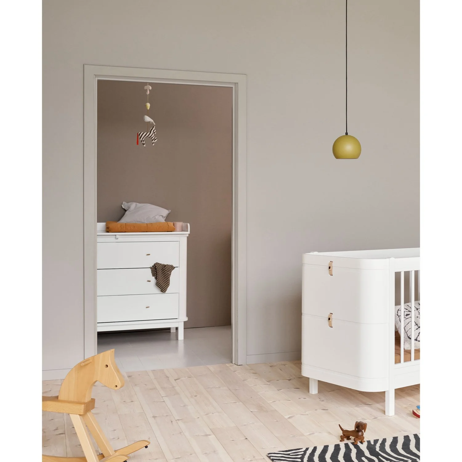 Oliver Furniture Wood Puslekommode 3 Skuffer White - Image 2