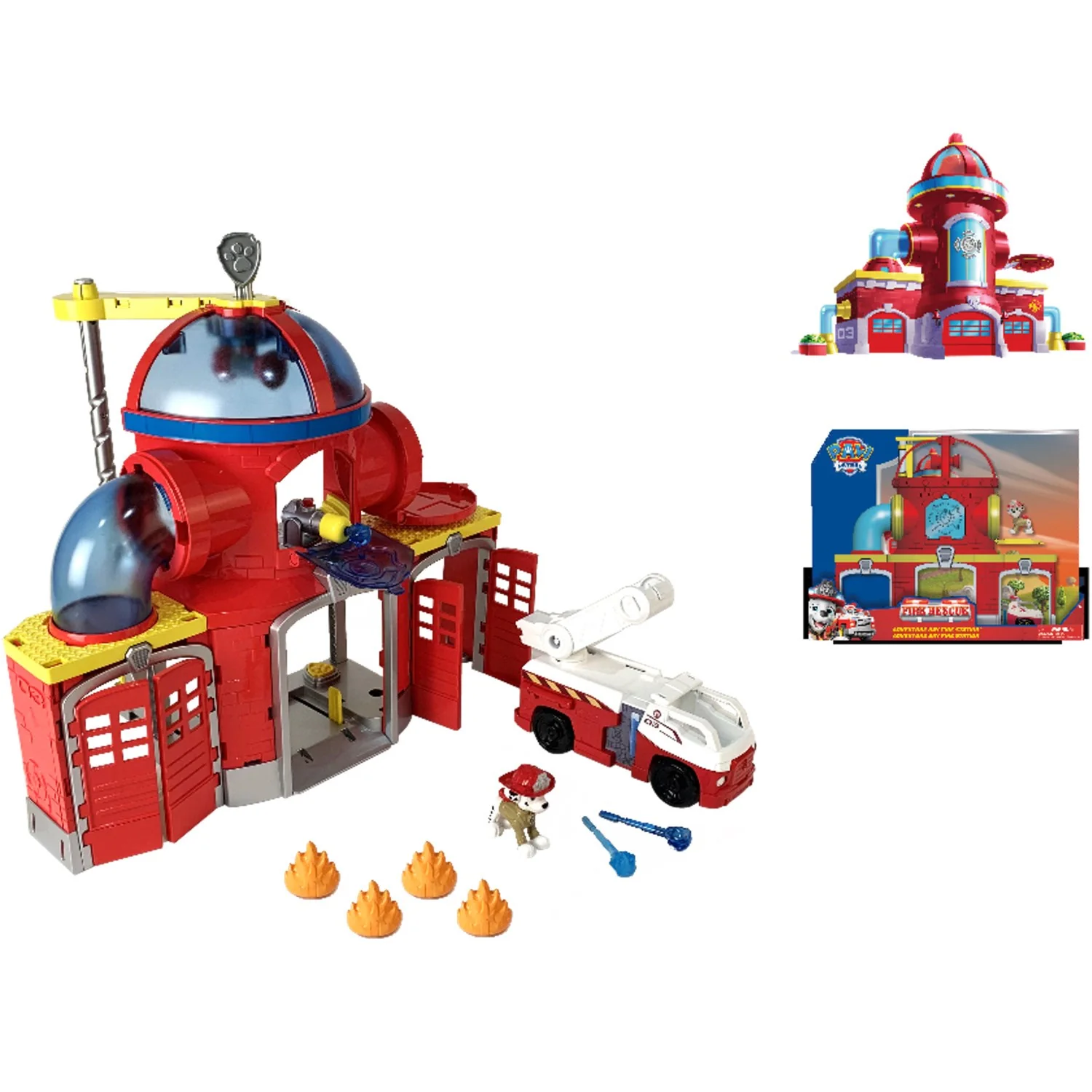 Paw Patrol Brandredning Brandstation Sæt - Image 2