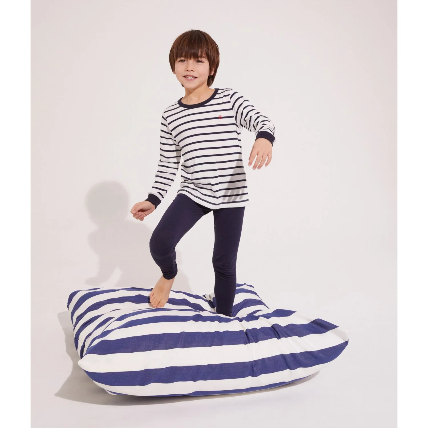 Petit Bateau Navy Stripe Pyjamas - Image 3