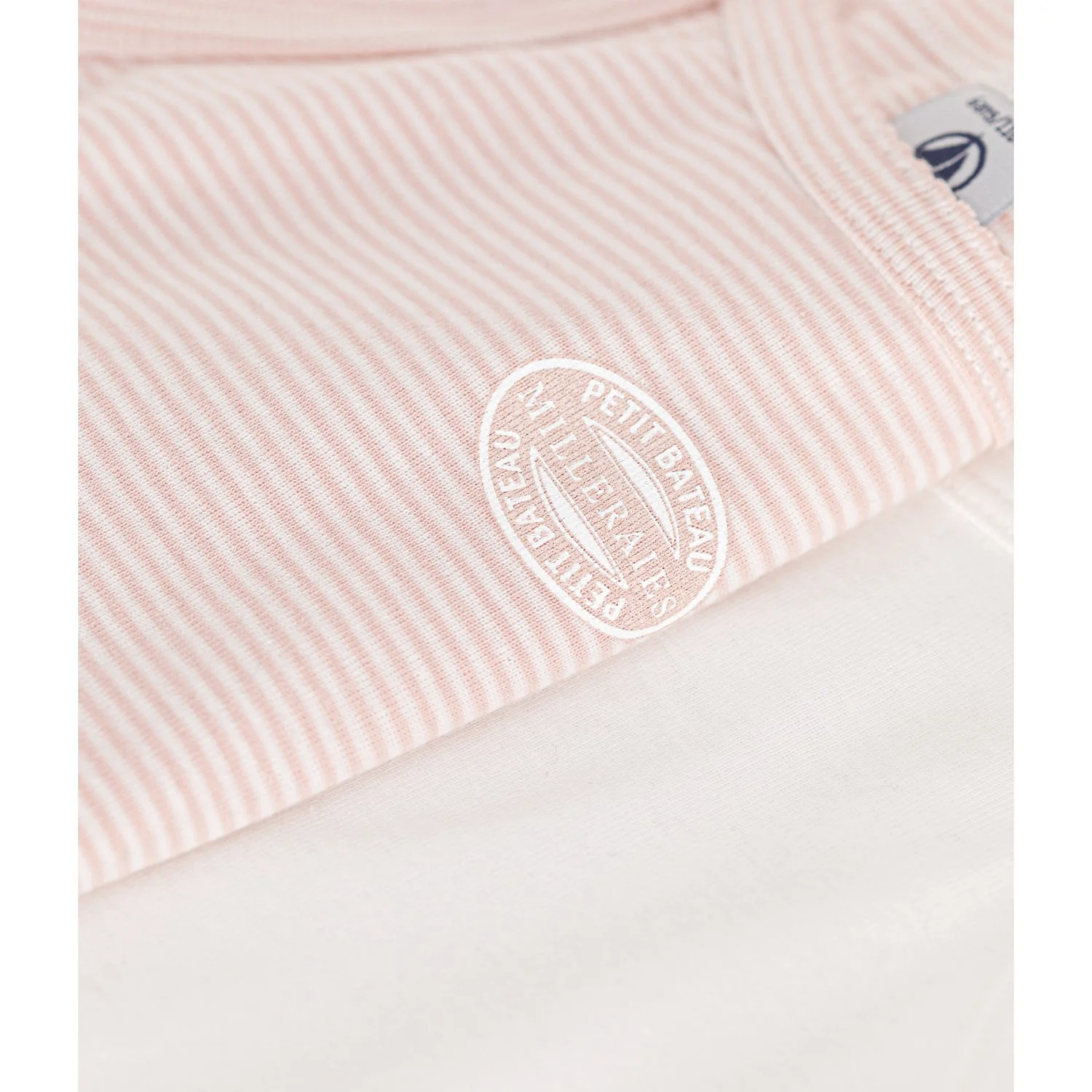 Petit Bateau Rose Stripe Chemise Top 2-Pak - Image 3