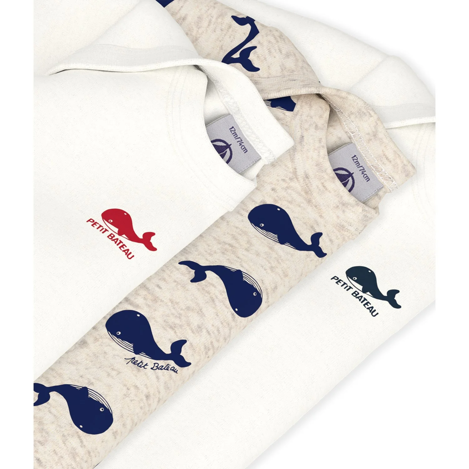 Petit Bateau Montelimar/Medieval Langærmet Body 3-Pak - Image 2