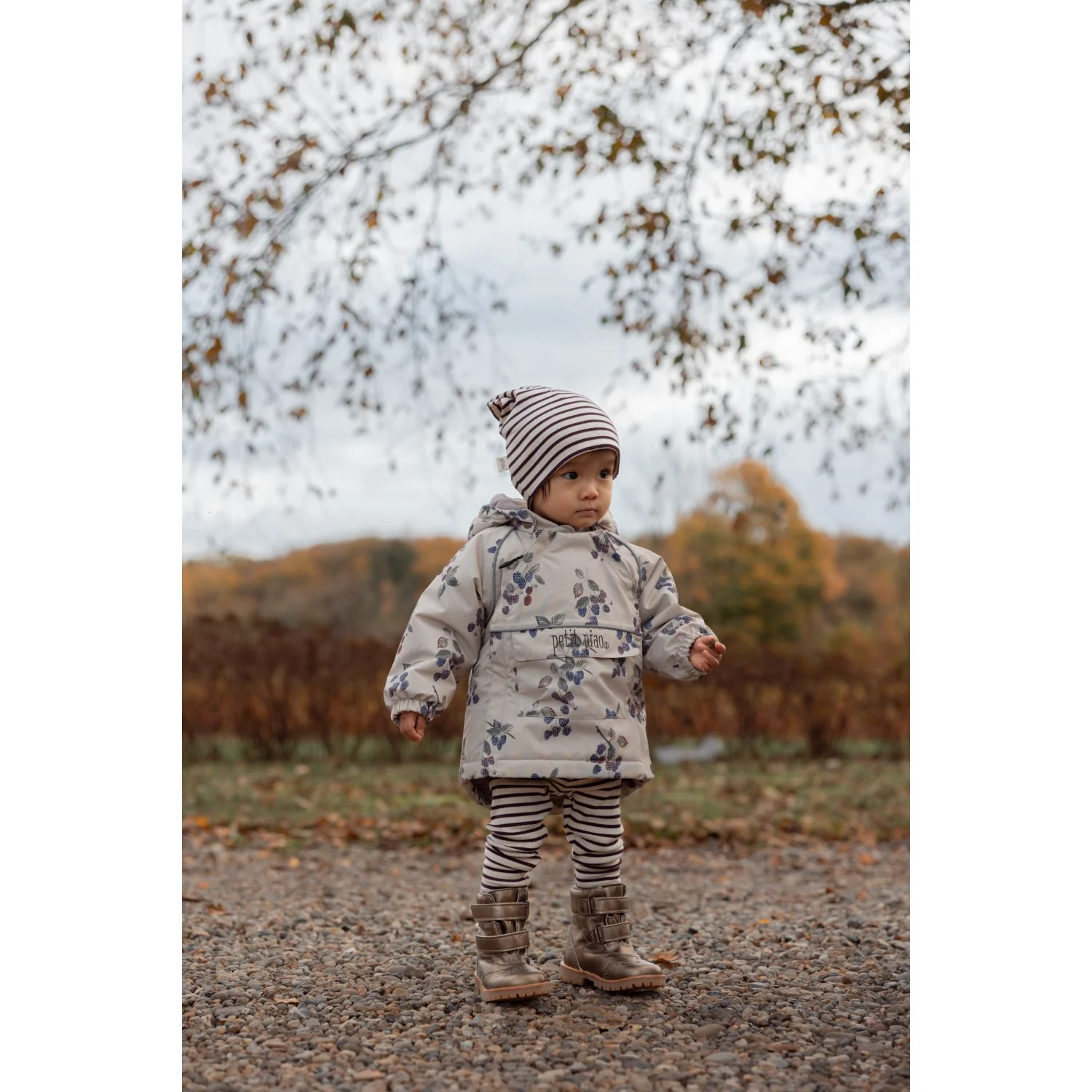 Petit Piao Blackberry AOP PPDard Winter Jakke - Image 2
