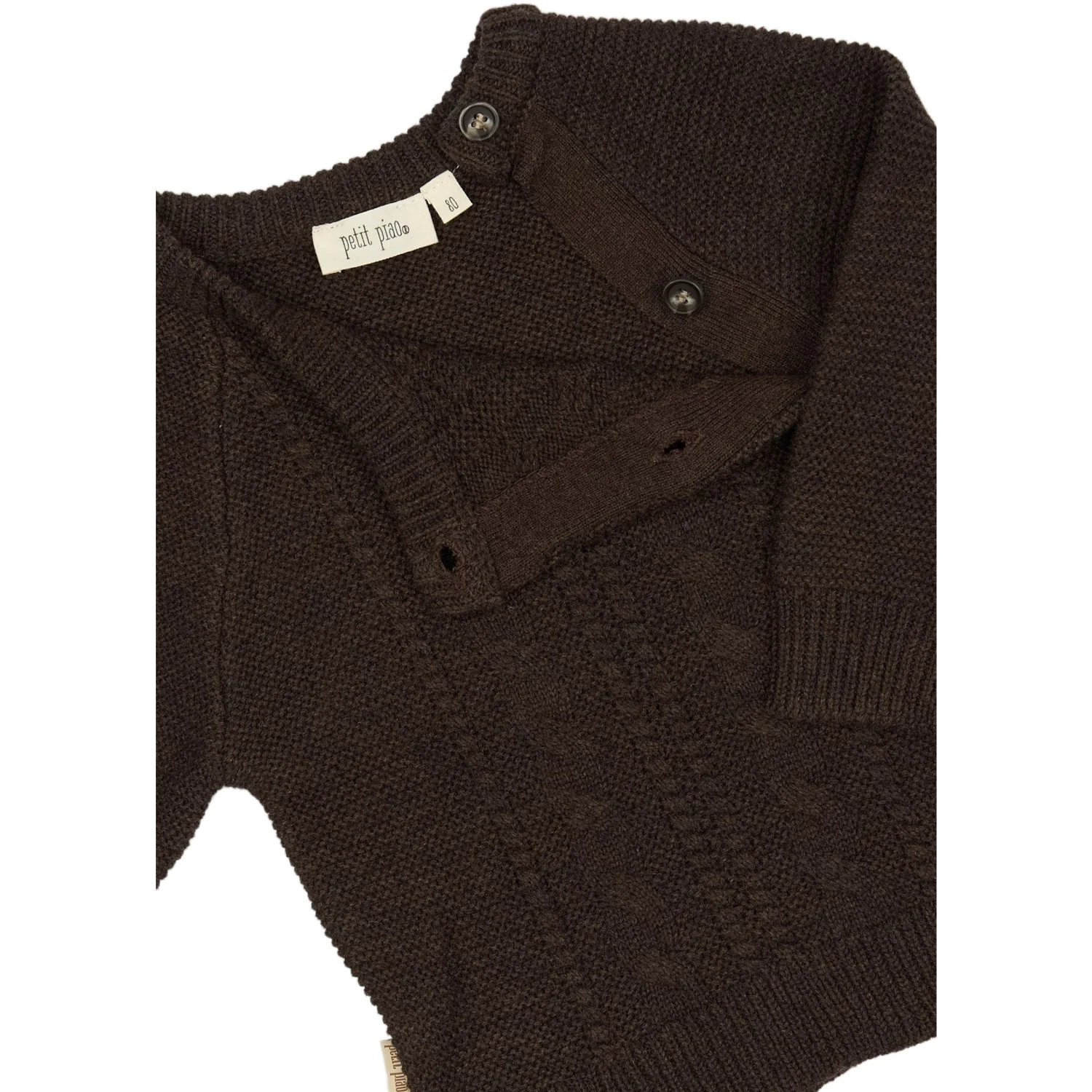 Petit Piao Brown PpDaqo Strik Skjorte - Image 2