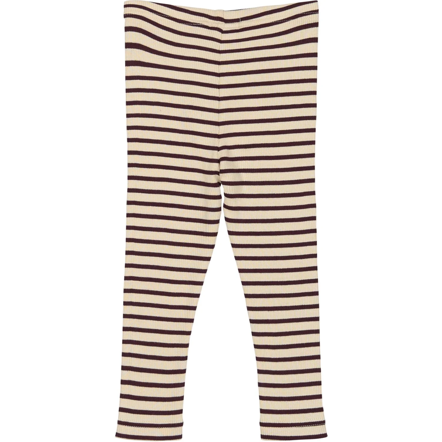 Petit Piao Dark Grape/off White Legging Modal Striped - Image 3