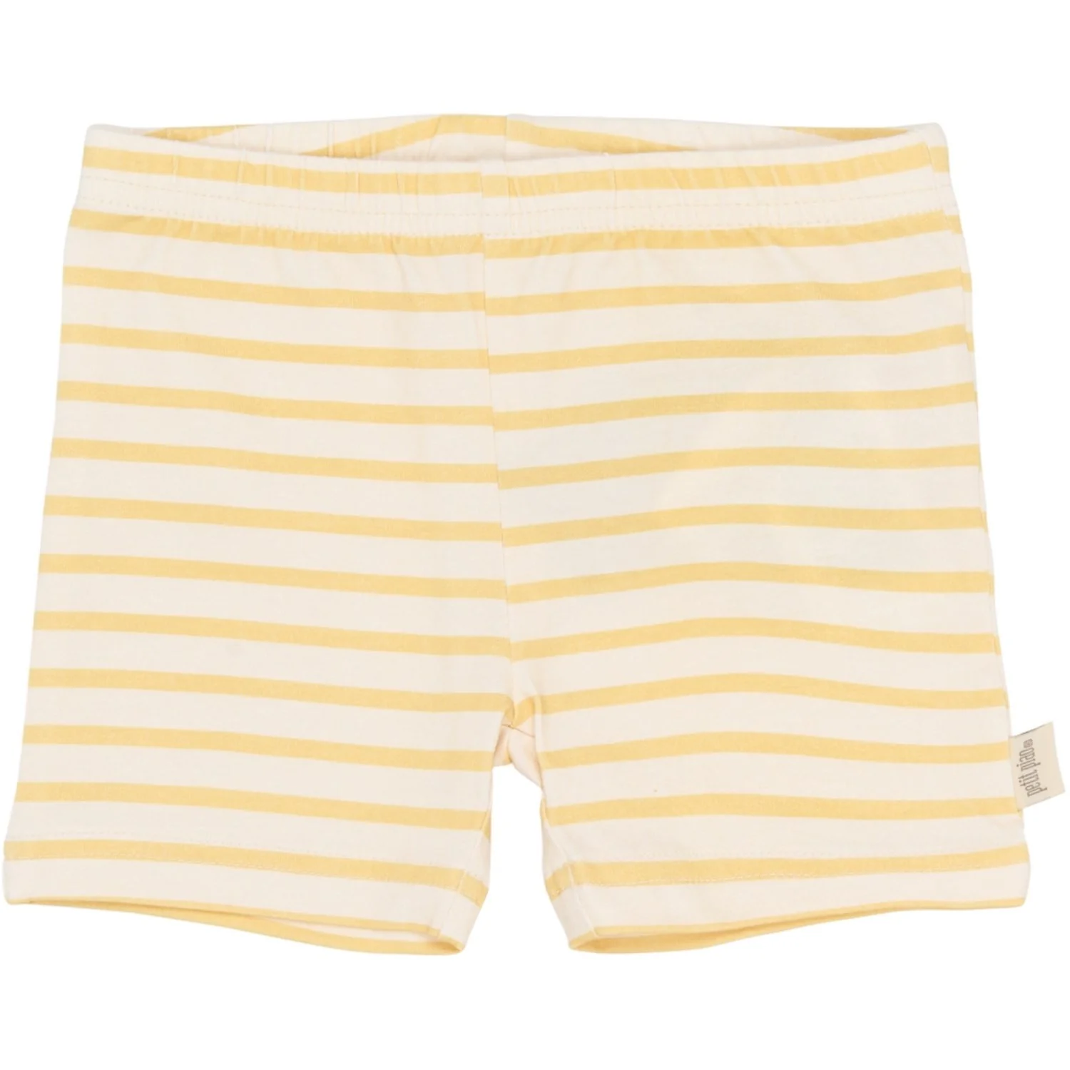 Petit Piao Dusky Citron Striped Ppsun Bike Shorts