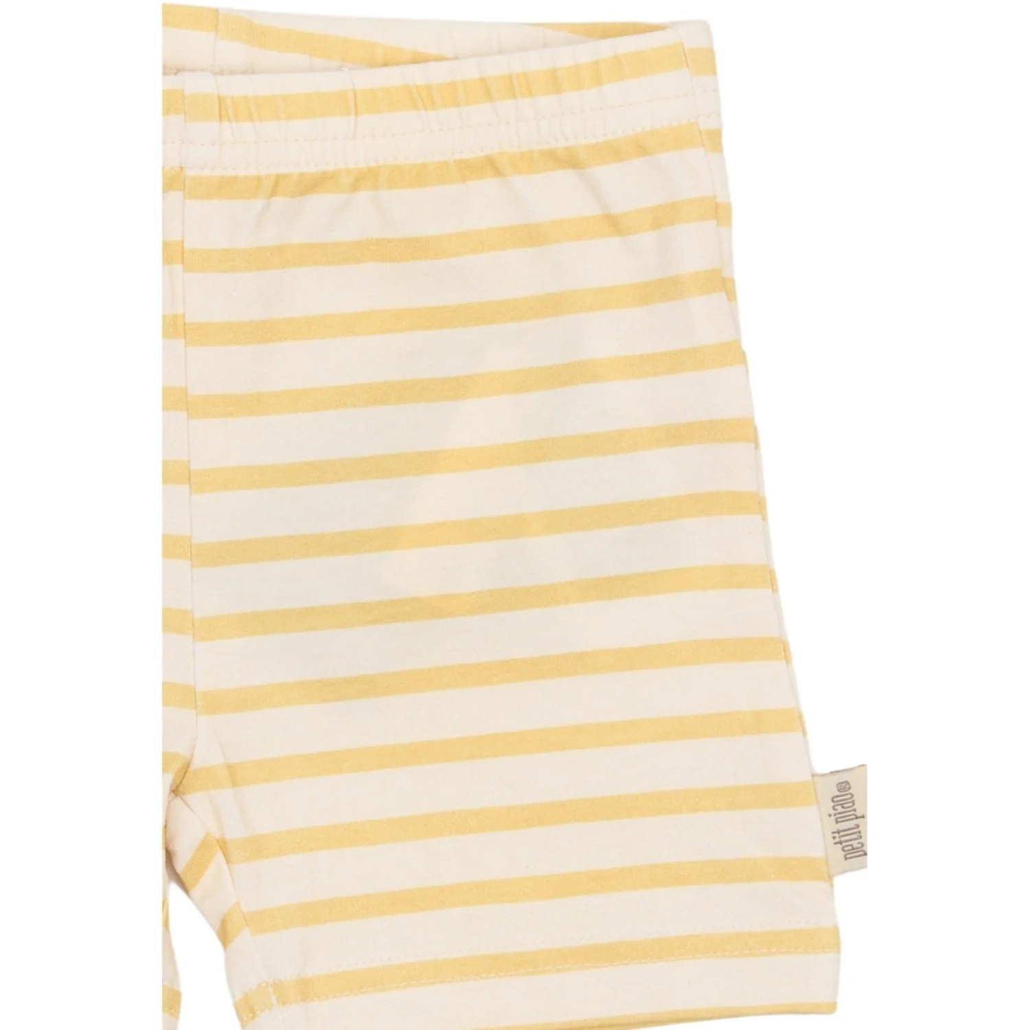 Petit Piao Dusky Citron Striped Ppsun Bike Shorts - Image 4