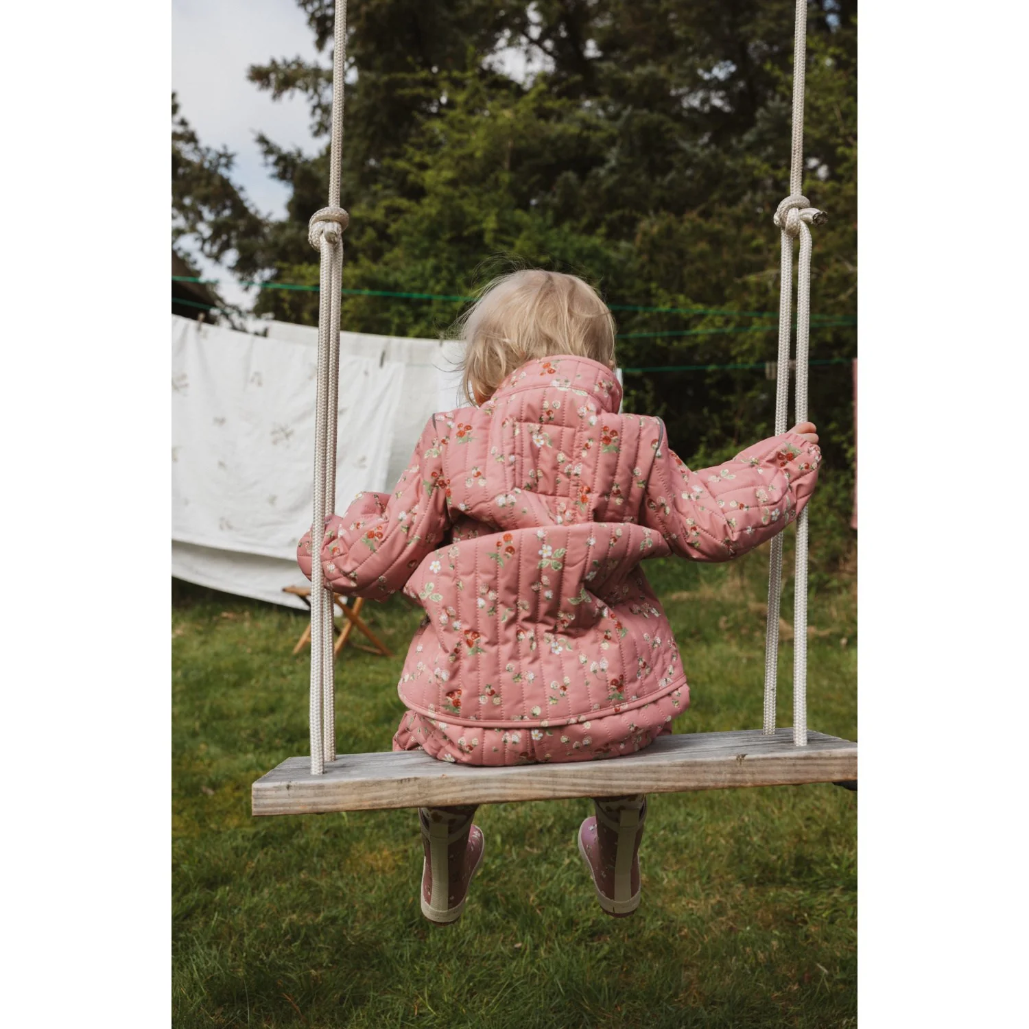 Petit Piao Dusty Rose Strawberry AOP PPEver Termobukser - Image 3