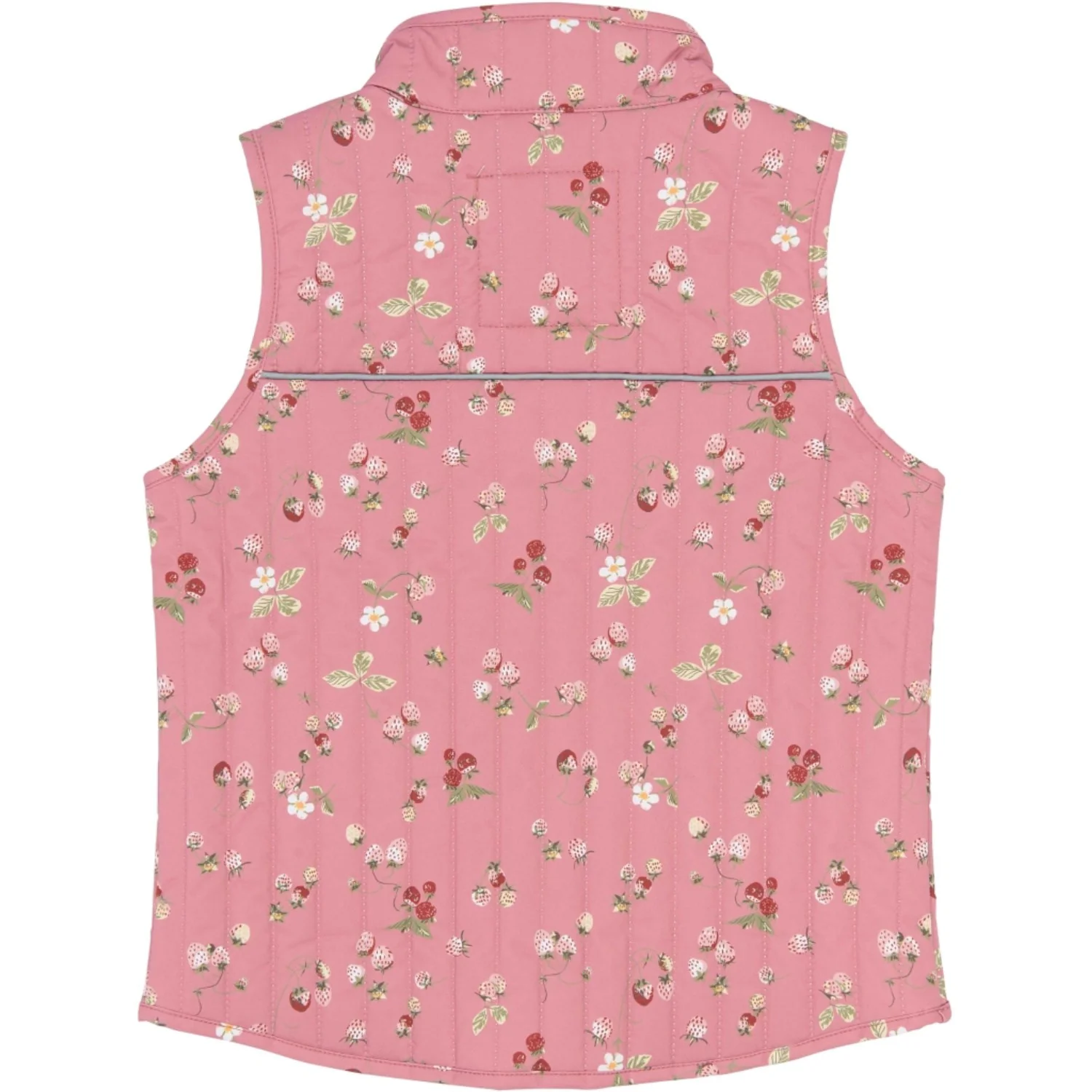Petit Piao Dusty Rose Strawberry AOP PPEver Thermo Waistcoat - Image 5