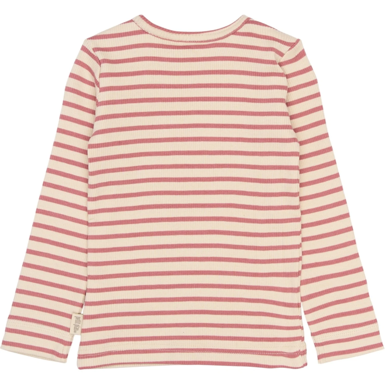 Petit Piao Dusty Rose Striped PPSky L_S Tee - Image 4