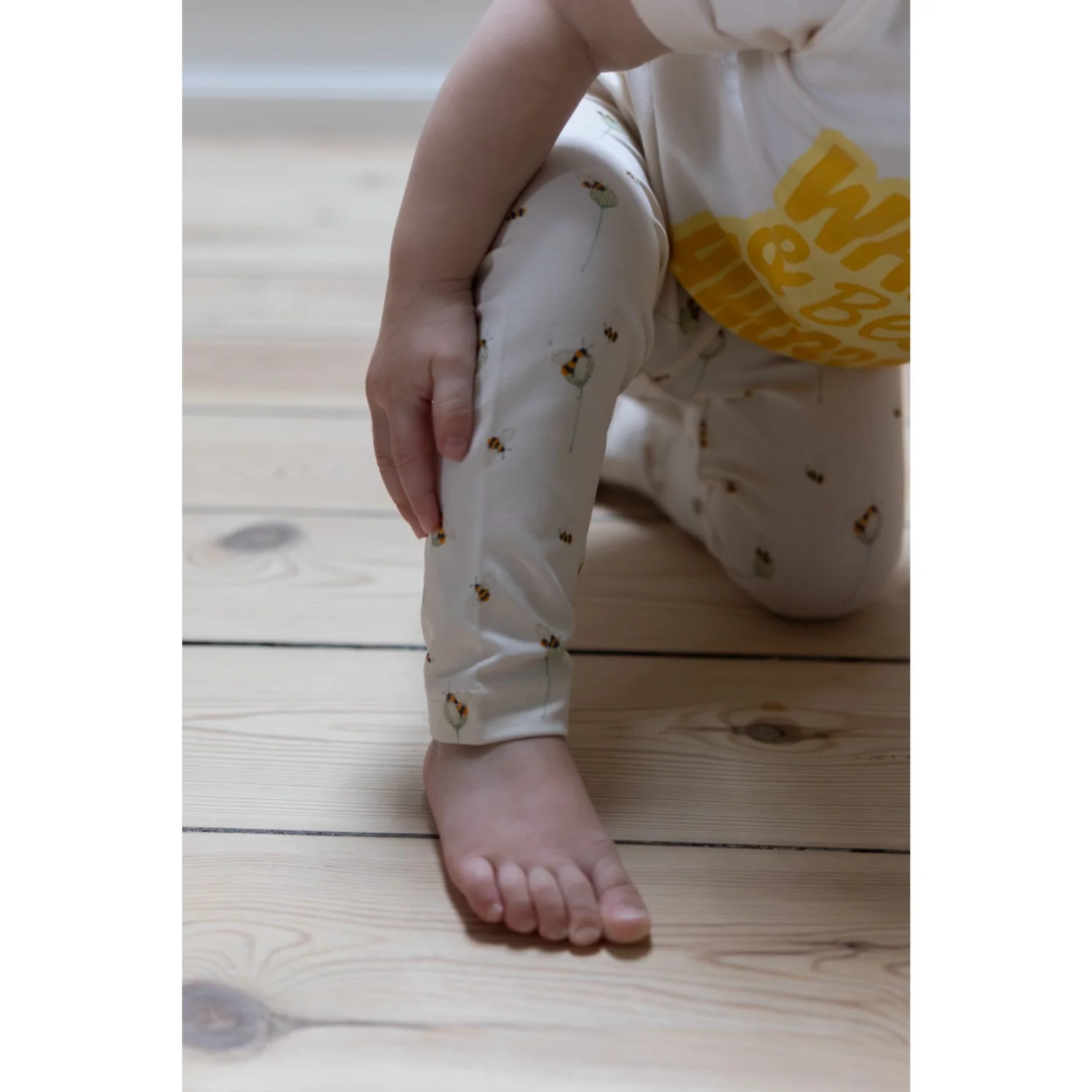 Petit Piao Eggnog Bee Aop Ppjubii Leggings - Image 2