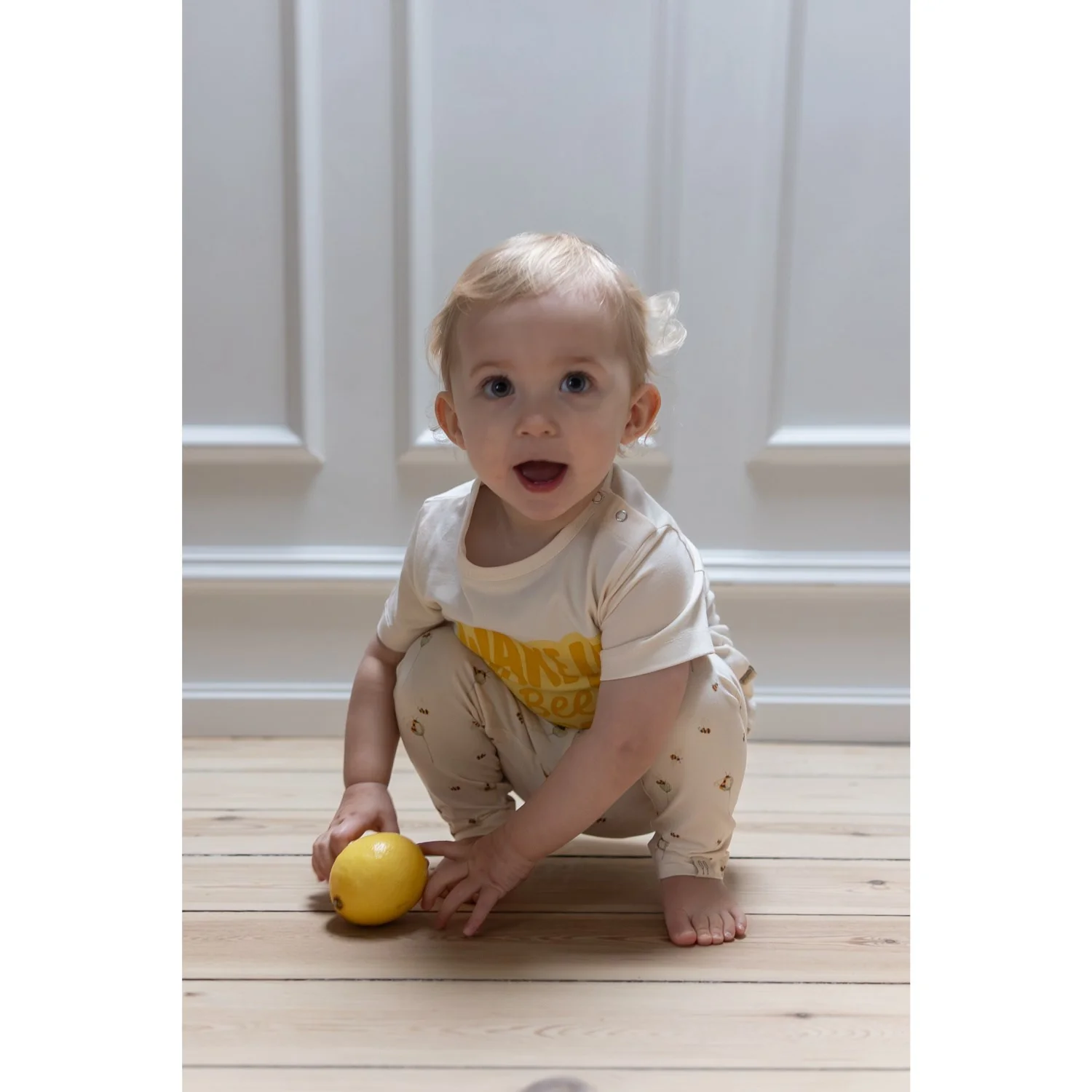 Petit Piao Eggnog Bee Aop Ppjubii Leggings - Image 5