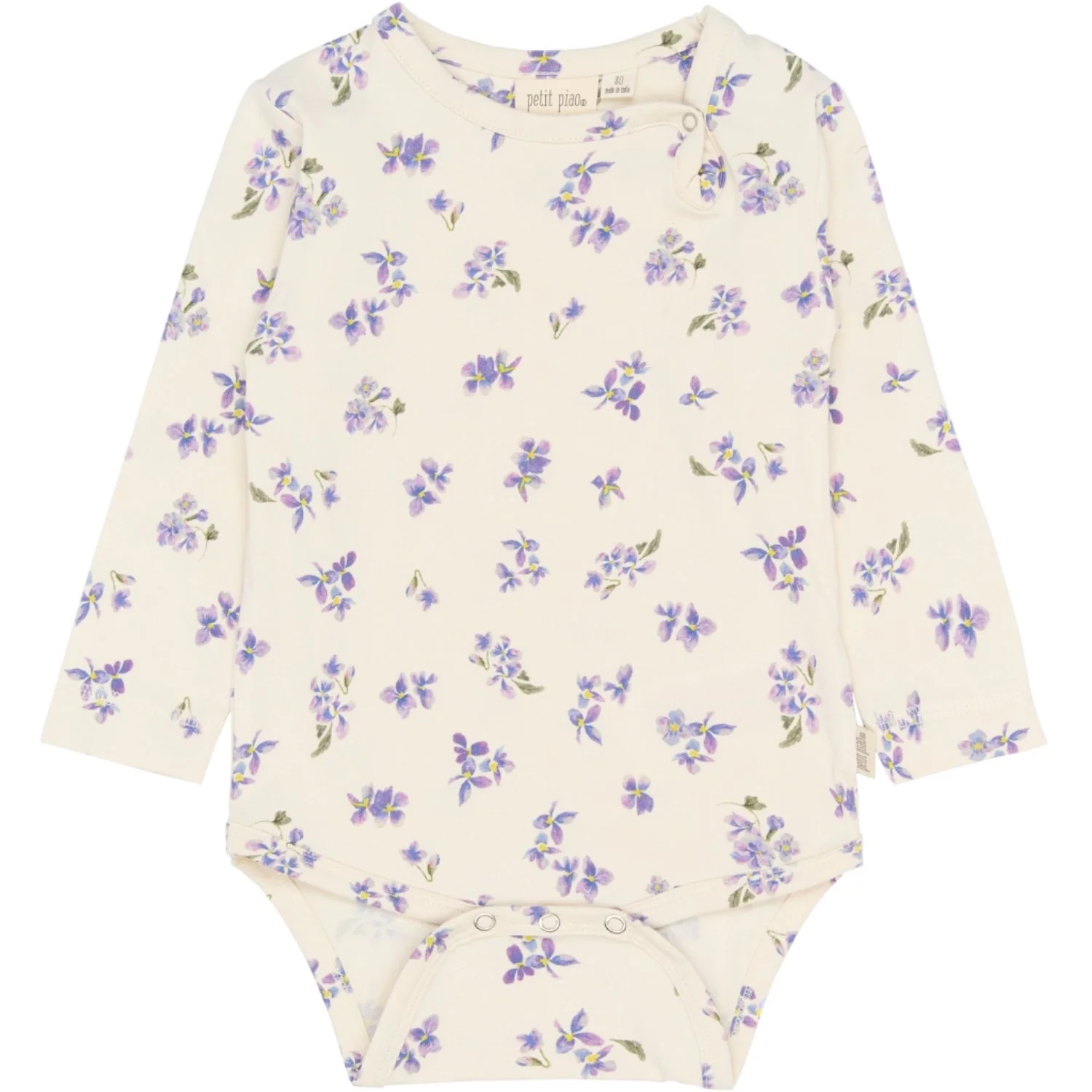 Petit Piao Eggnog Viola AOP PPStar L_S Body