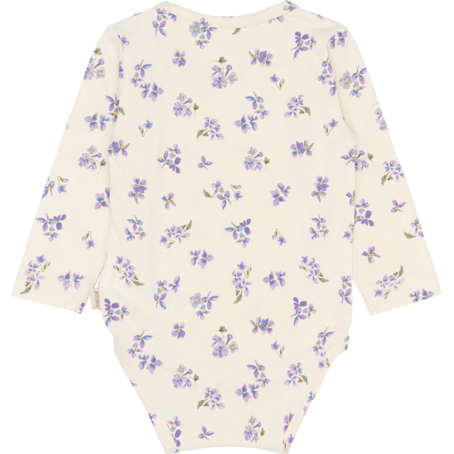 Petit Piao Eggnog Viola AOP PPStar L_S Body - Image 2
