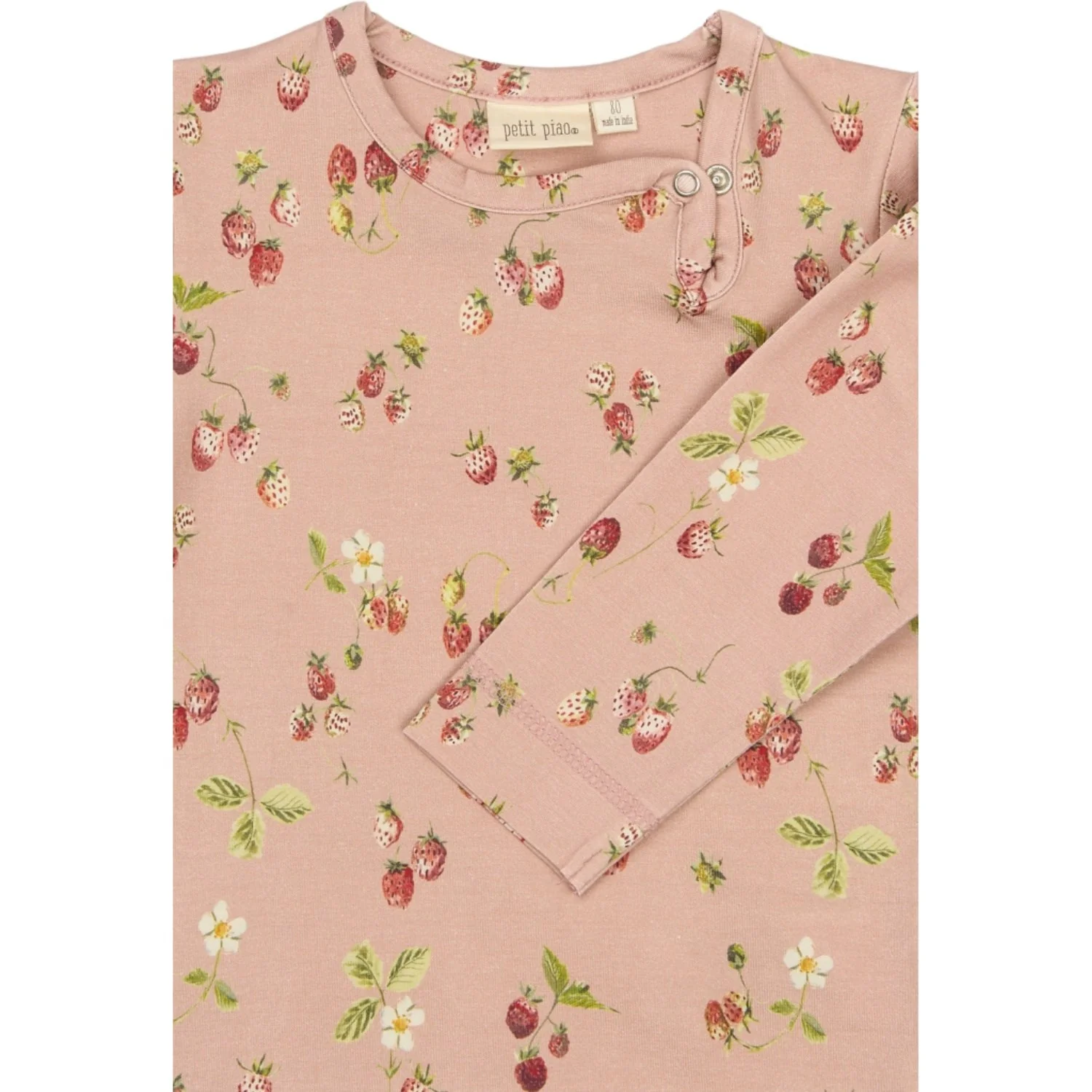 Petit Piao Misty Rose Strawberry AOP PPStar L_S Body - Image 2