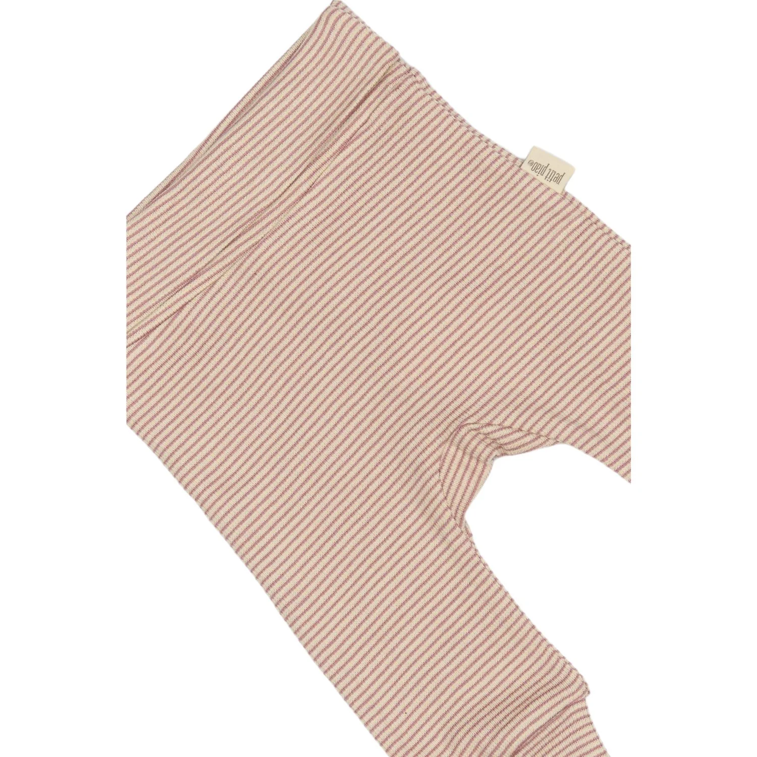 Petit Piao Nostalgic Rose/Dark Off White PPDian Fold Leggings Stripe NOOS - Image 6