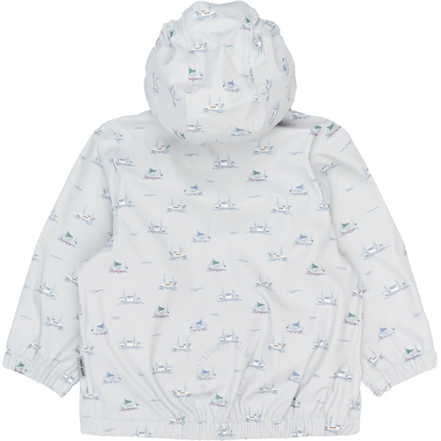Petit Piao Pearl Blue Boat AOP PPDai Regntøj Sæt - Image 4